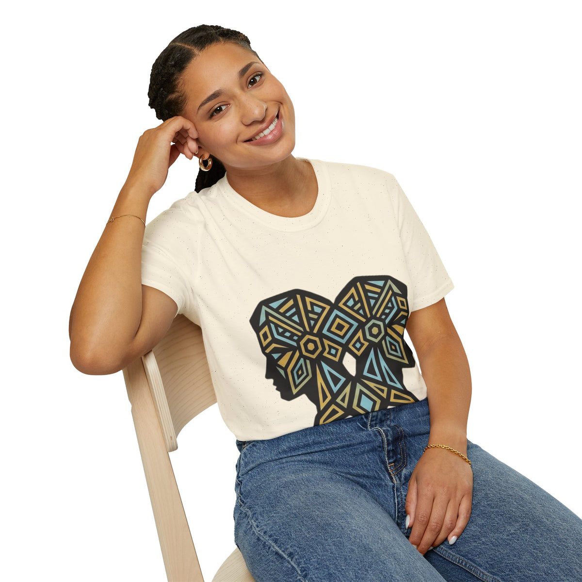 Geometric Elephant Tee — Tribal Mosaic Elephant Graphic T-Shirt