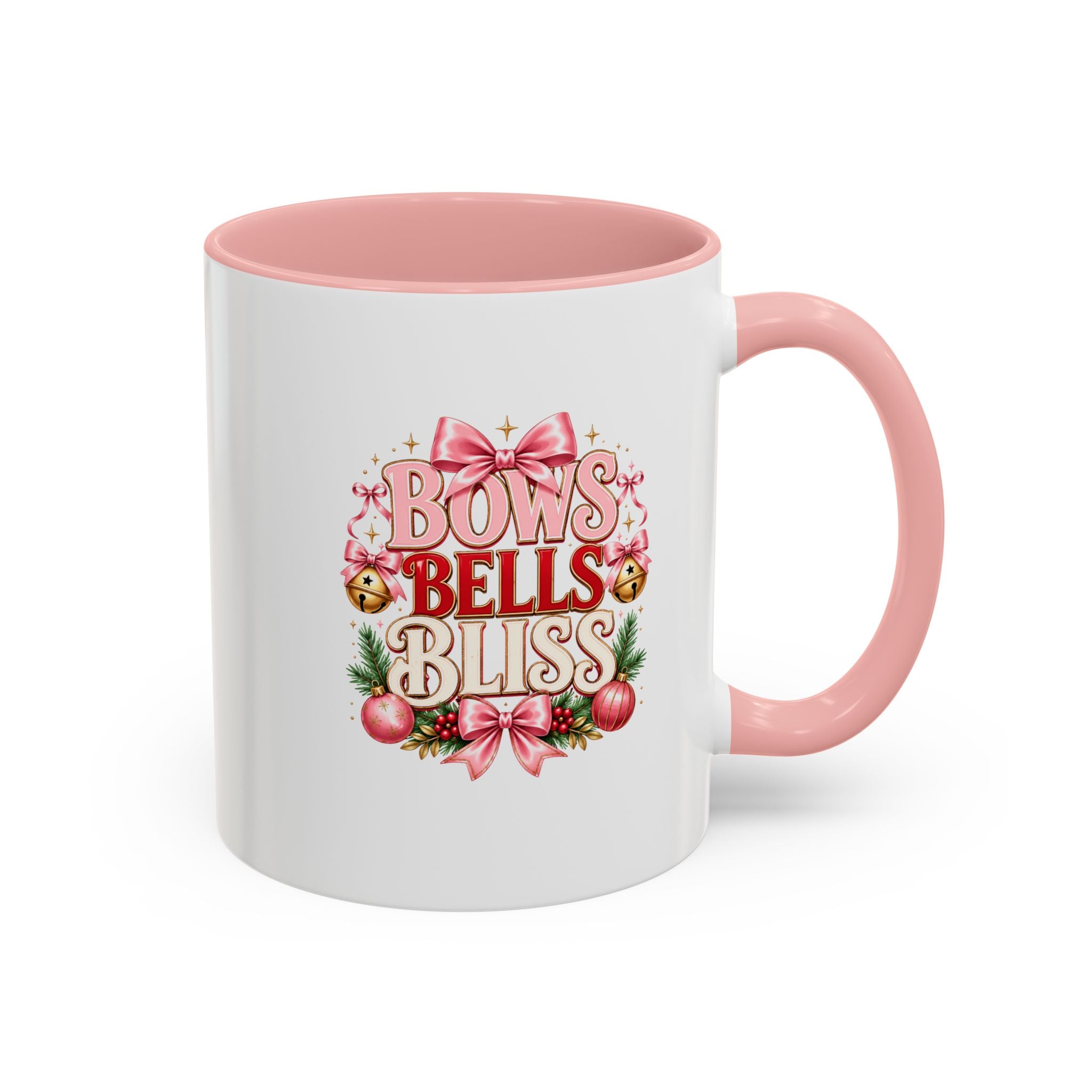 Bows Bells Bliss Christmas Accent Coffee Mug