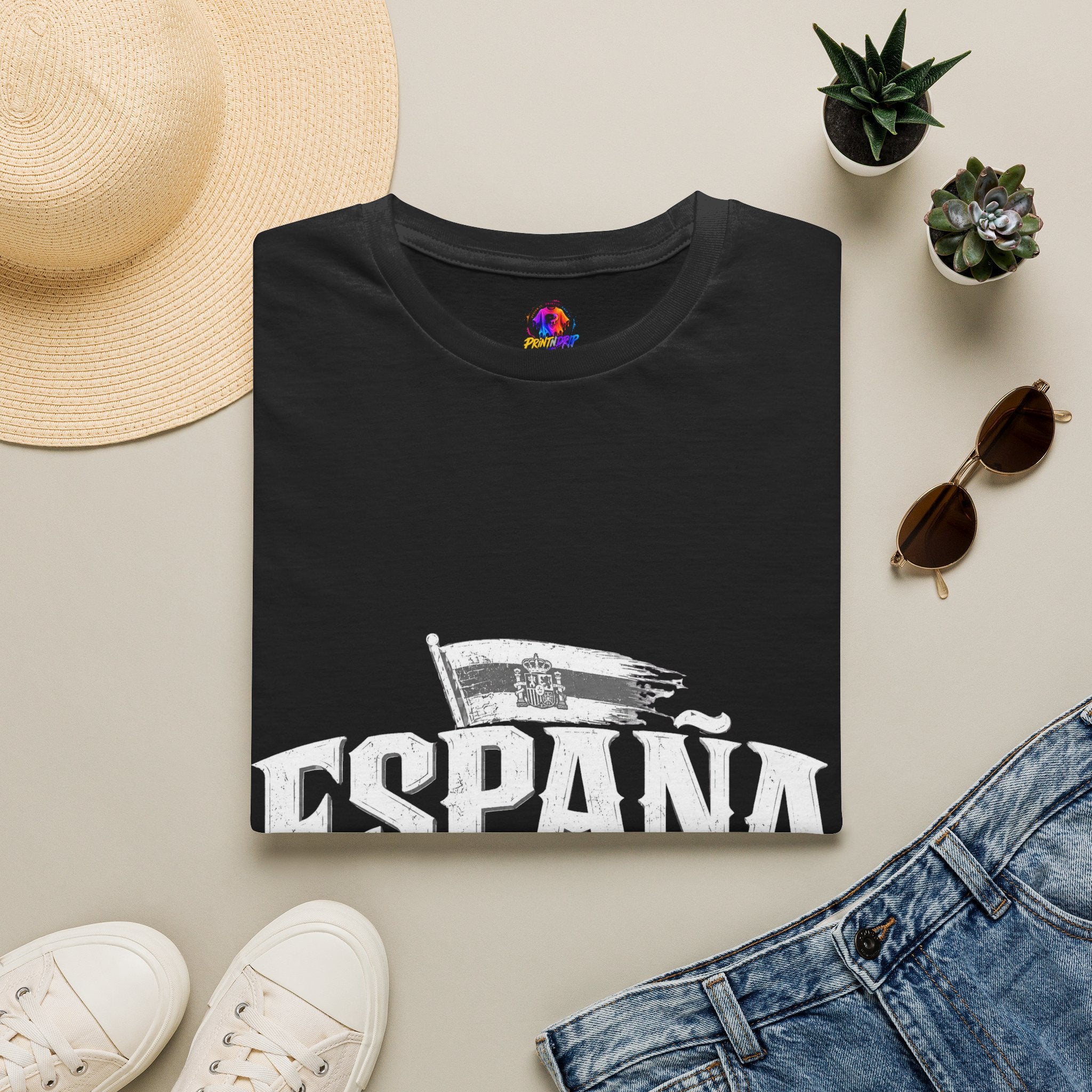 Spain Vintage T-Shirt — Retro Spanish Flag Tee