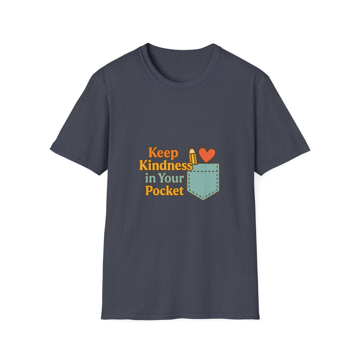 Pocket Positivity T-Shirt — "Keep Kindness In Your Pocket" Cute Heart Pocket Graphic - Trending Now - October 2026