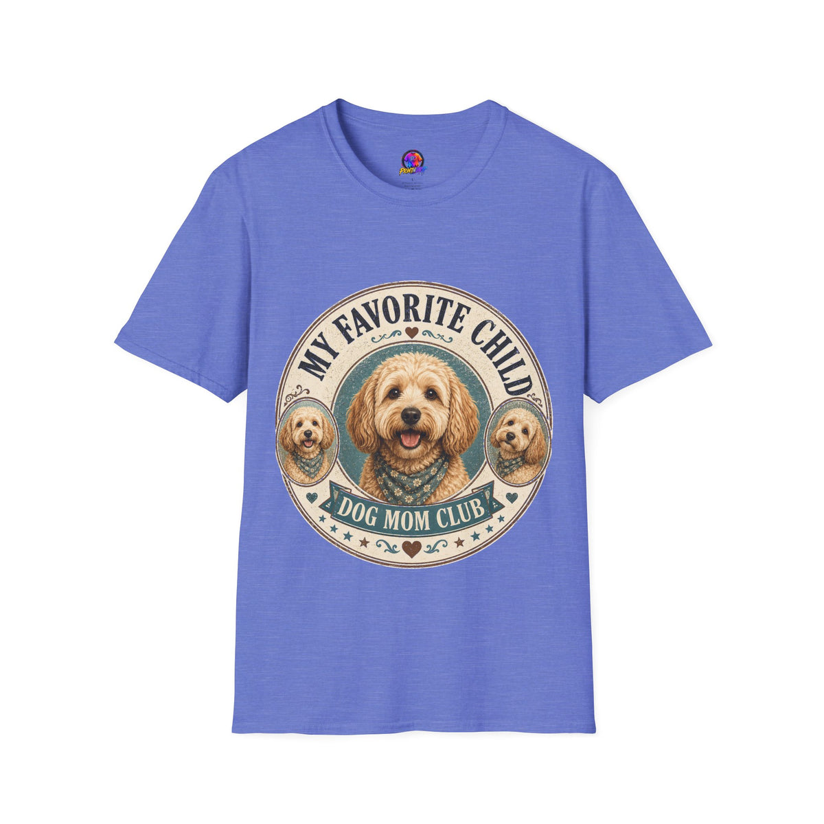 Dog Mom T-Shirt — "My Favorite Child" Cute Goldendoodle Graphic Tee