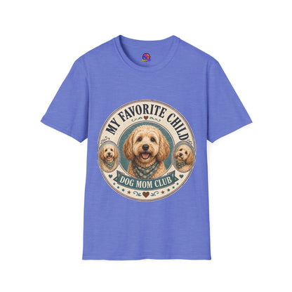 Dog Mom T-Shirt — "My Favorite Child" Cute Goldendoodle Graphic Tee
