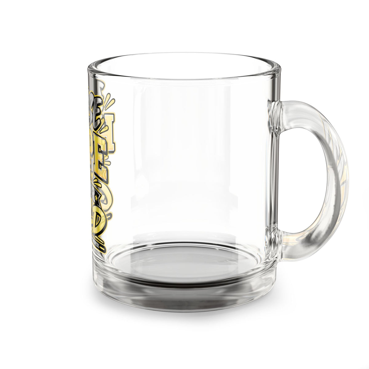 Glass Mug — "Raise Hope Wear Gold" Childhood Cancer Awareness 10oz