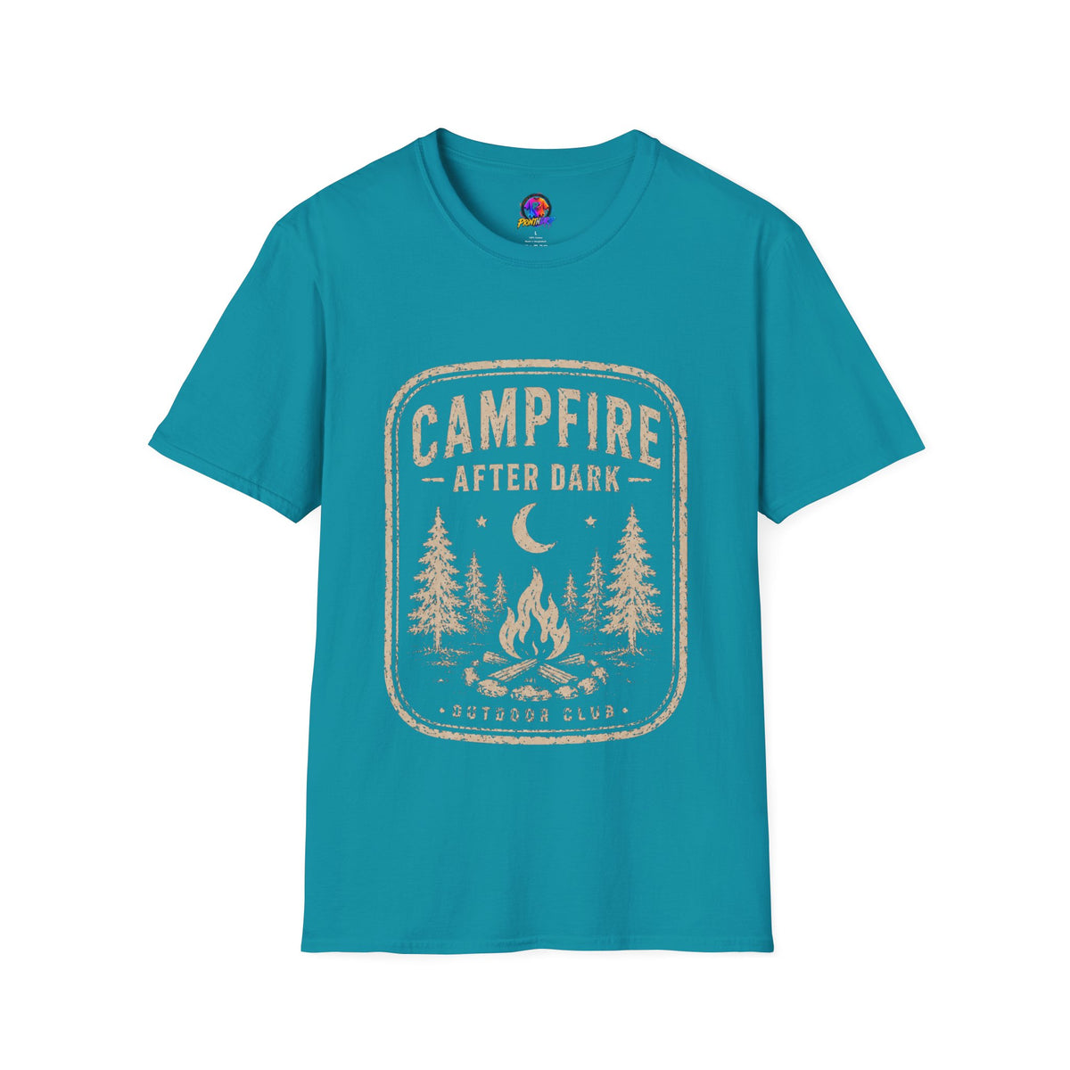 Campfire After Dark T-Shirt — Vintage Camping Graphic Tee
