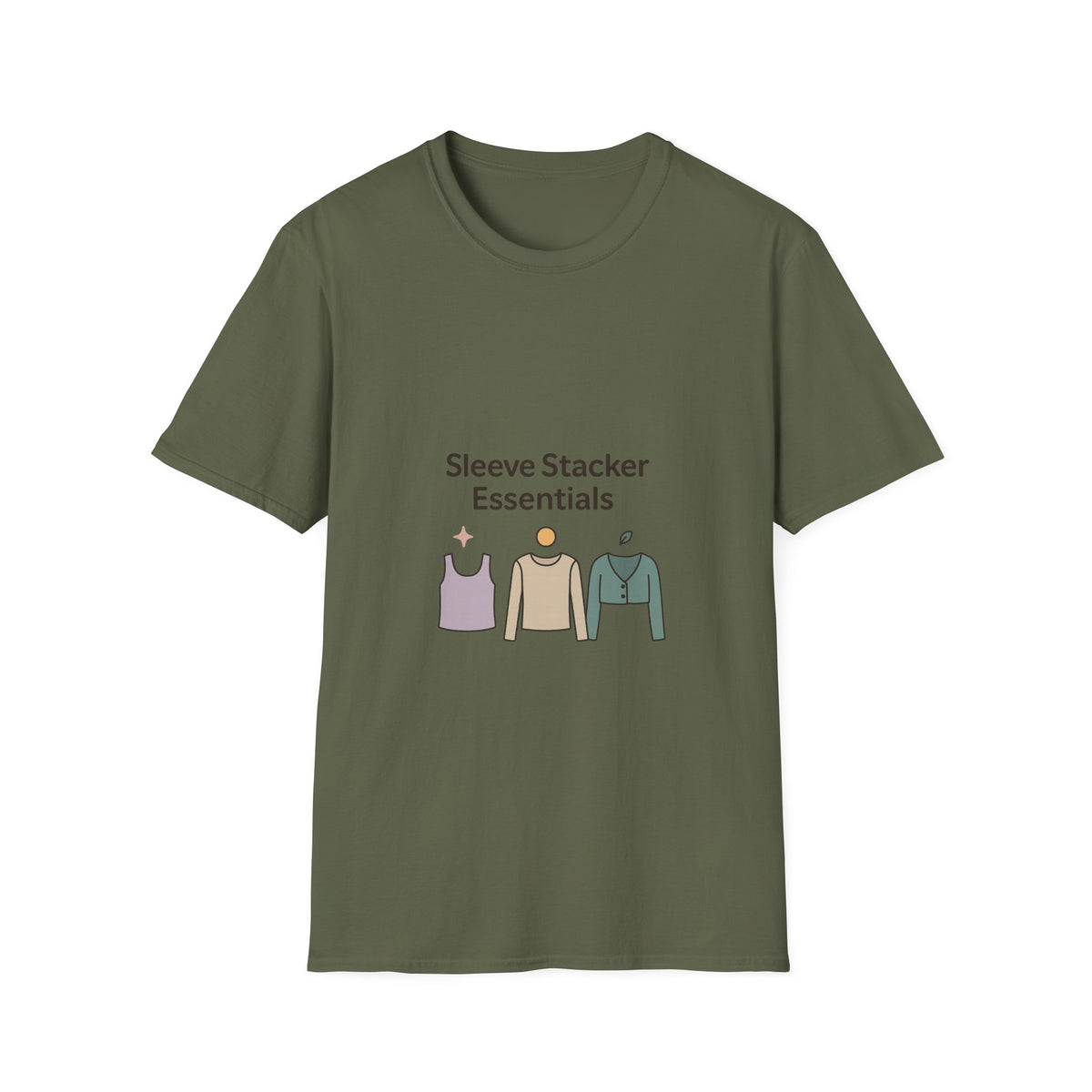 Sleeve Stacker Essentials T-Shirt — Minimalist Layering Outfit Graphic Tee - Trending Now - October 2026