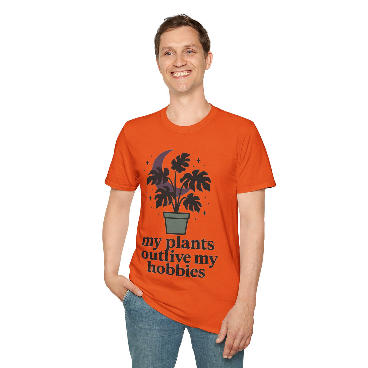 Botanical Moon Plant T-Shirt — “Plants Make Me Happy” Graphic Tee - Trending Now - September 2026