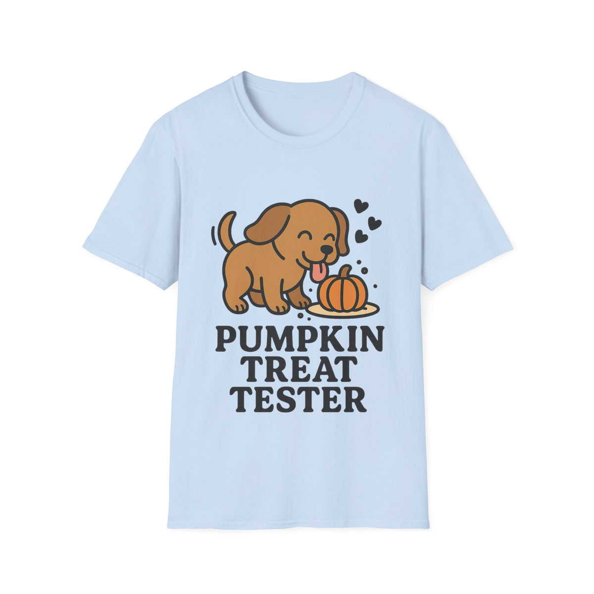 Pumpkin Treat Tester Cute Dog Graphic Tee, Funny Autumn Season Puppy T-Shirt - Trending Now - September 2026