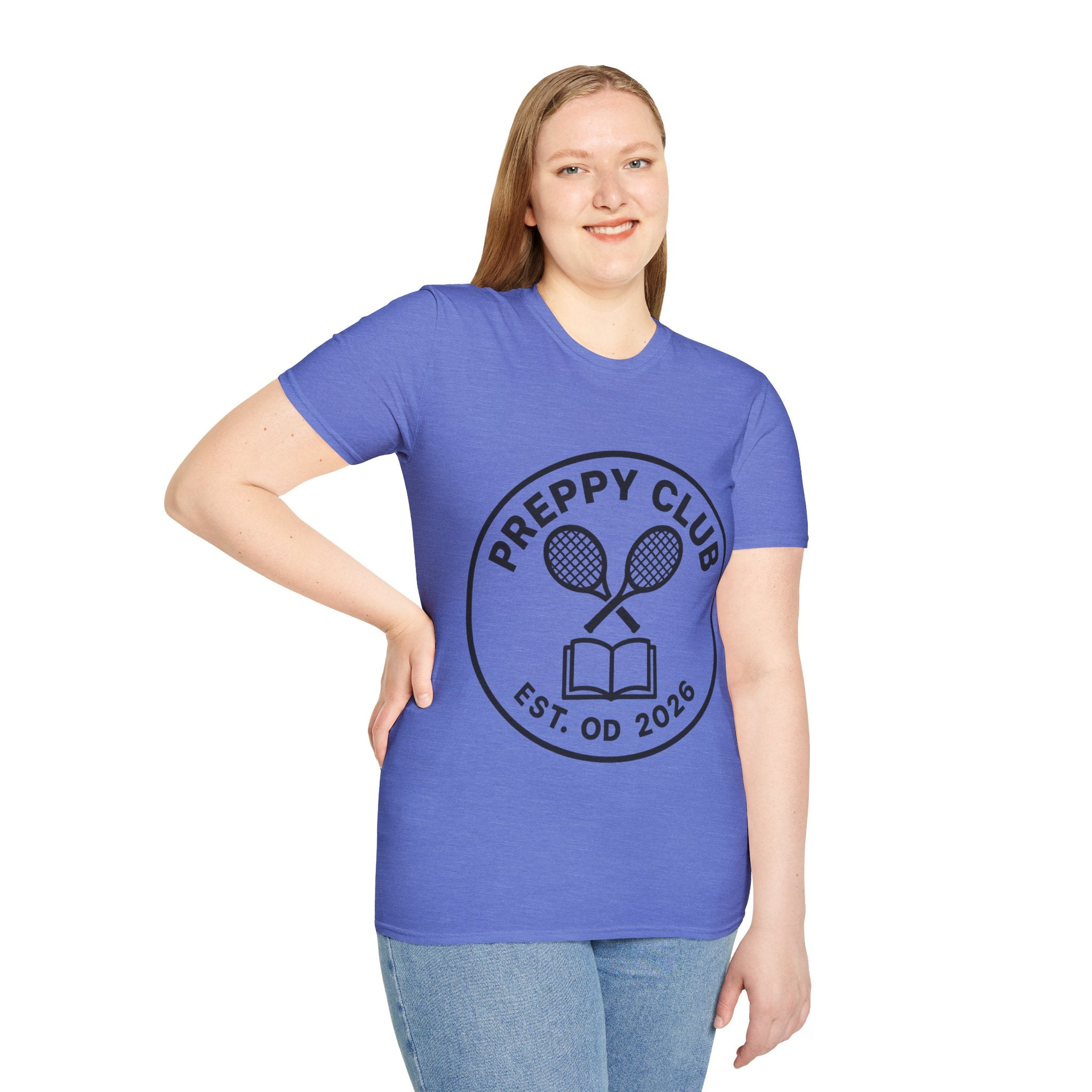 Preppy Club Tennis T‑Shirt — 'Preppy Club' Logo Tee (Est. 2026) - Trending Now - August 2026 Trends - Everyday Sporty T-shirt