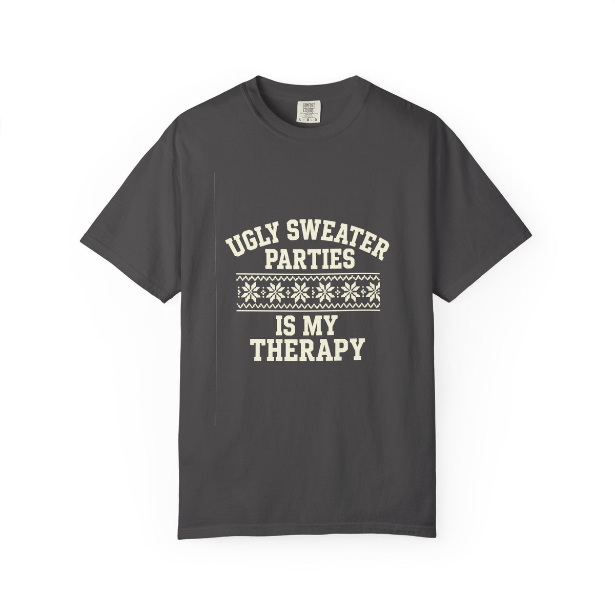 Ugly Sweater Parties Is My Therapy T-Shirt - Trending Now - October 2026