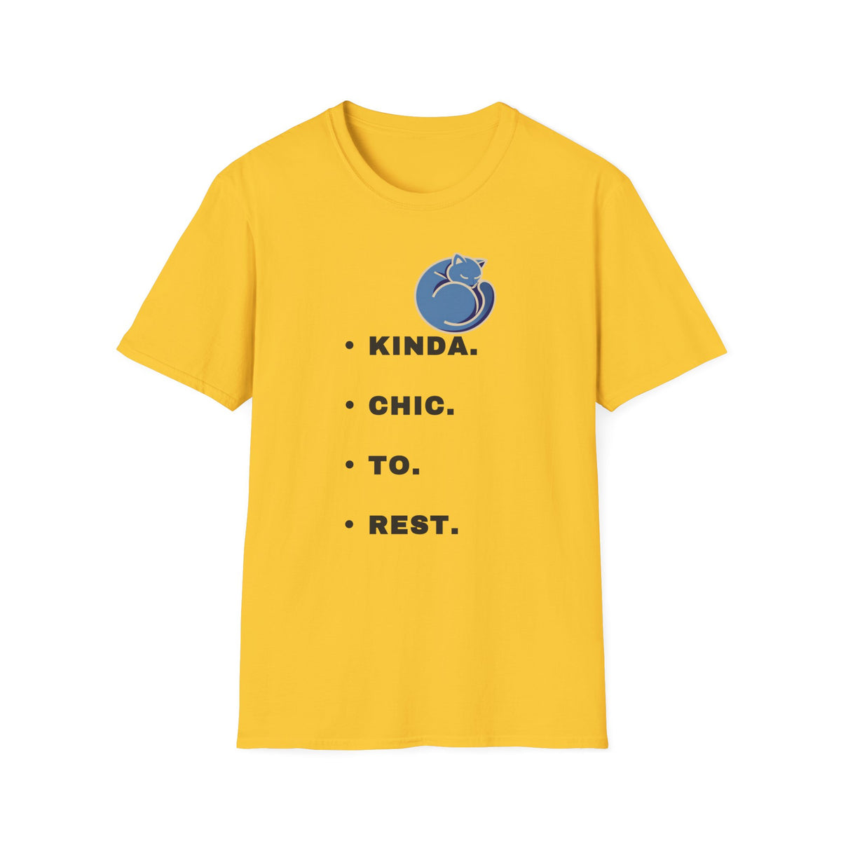 T-Shirt — "Kinda. Chill. To. Rest." Cat Graphic Relaxed Tee - Trending Now - September 2026