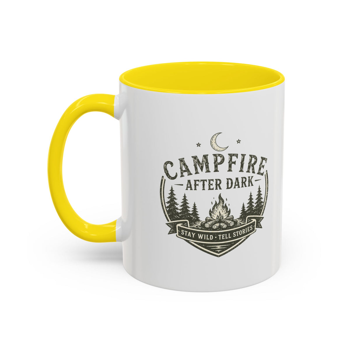 Milo Bailey Dog Dad Mom Campfire Coffee Mug – “Campfire After Dark” Rustic Camping  Accent Mug