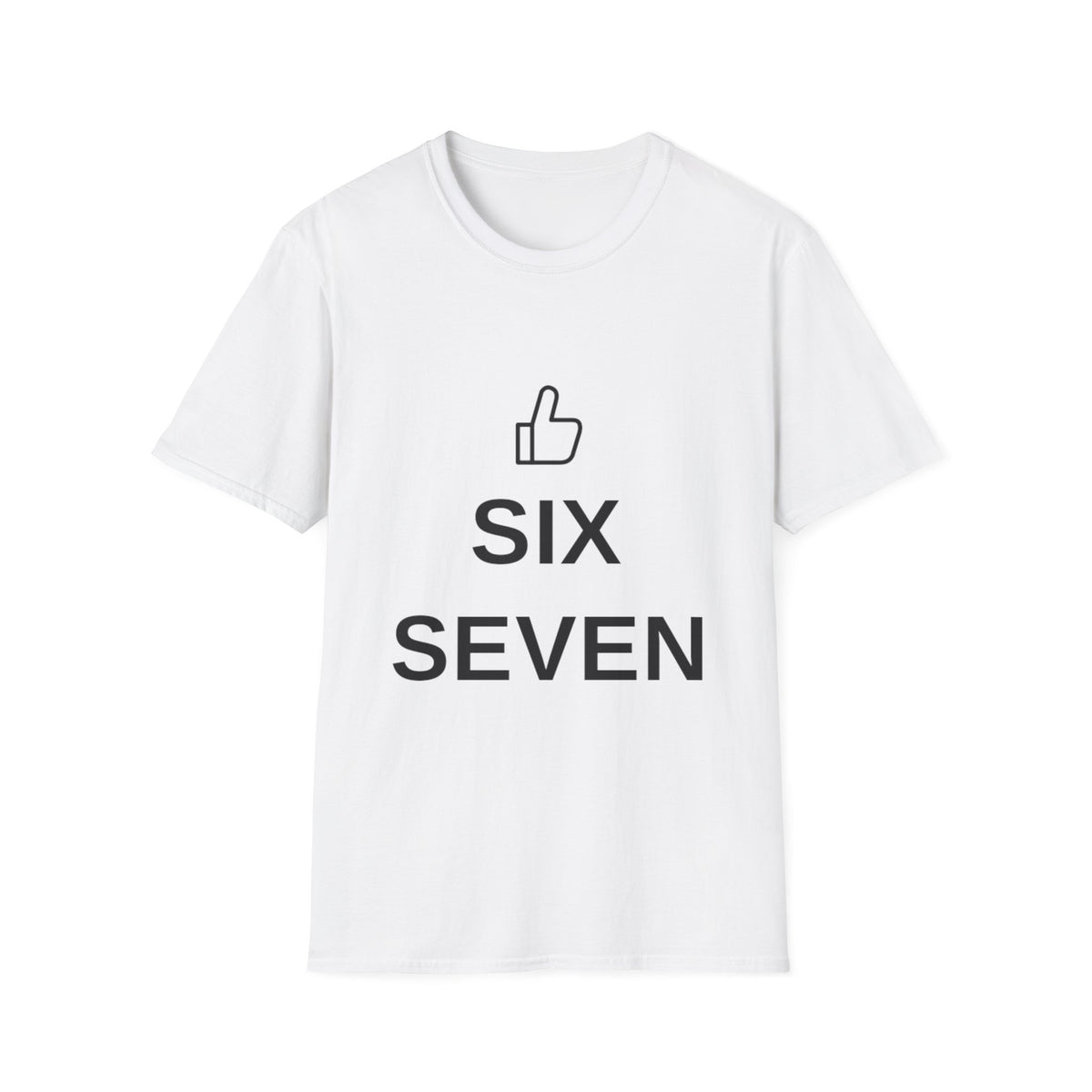 Six Seven Thumbs Up T-Shirt - Minimalist Positive Graphic Tee - Trending Now - September 2026
