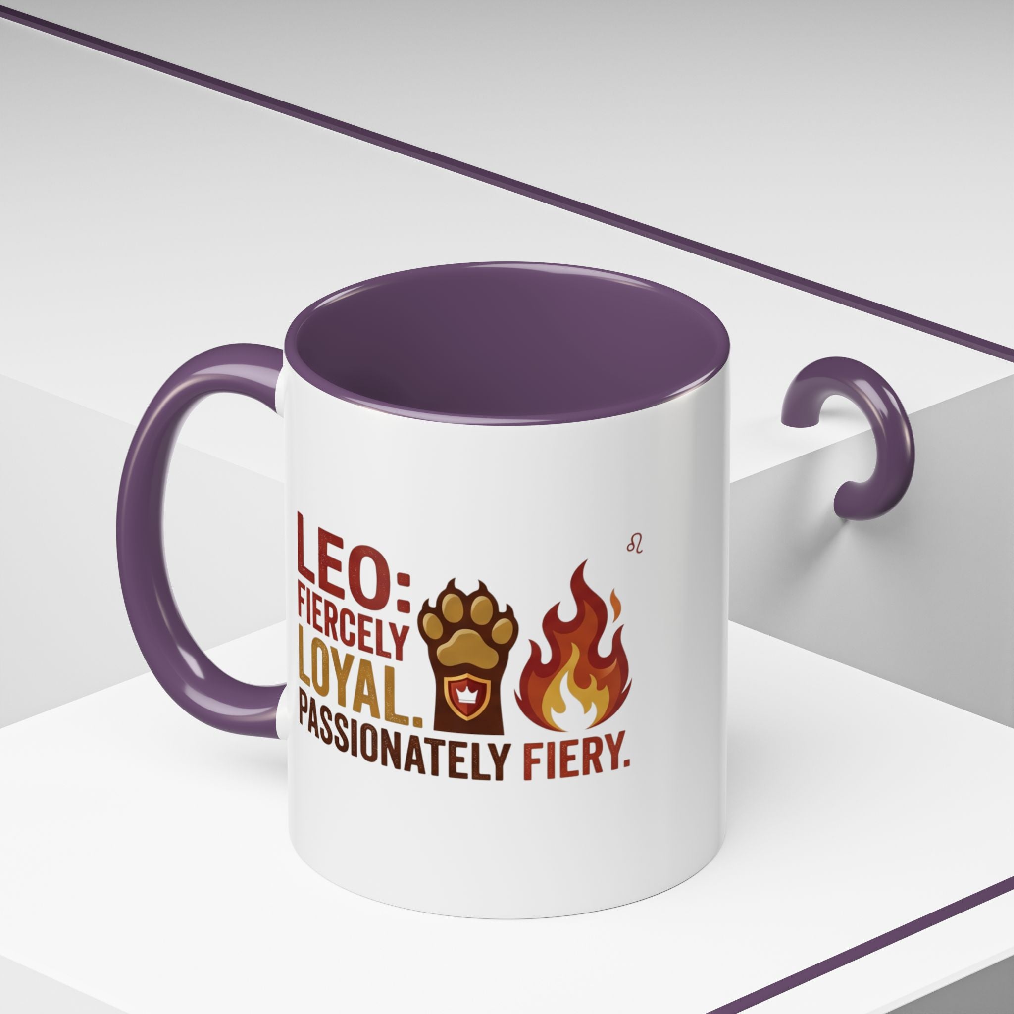 Leo Zodiac Coffee Mug – Fiercely Loyal, Passionately Fiery Accent Mug