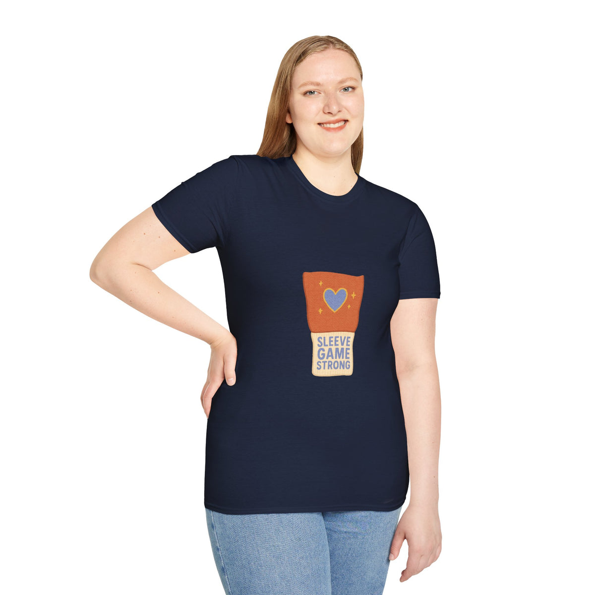 Sleeve Game Strong T-Shirt — Cute Hand-Drawn Sleeve with Heart Graphic - Trending Now - October 2026