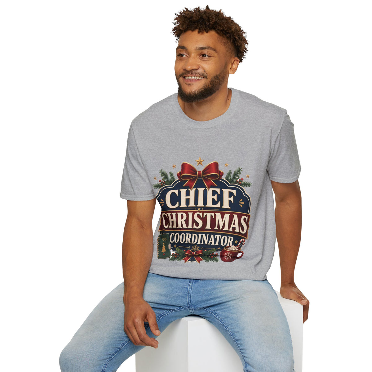 Christmas T-Shirt — "Chief Christmas Coordinator" Holiday Graphic Tee