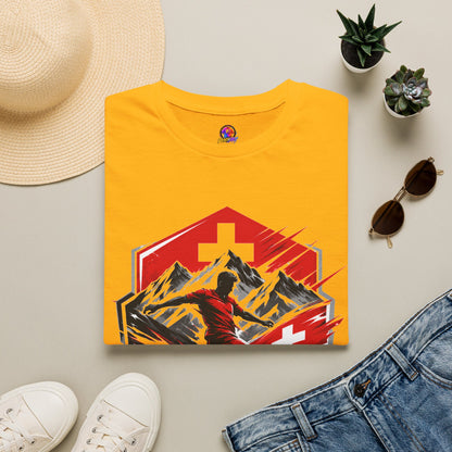 Switzerland Alpine Strike T‑Shirt – Swiss Mountain Ski & Snowboard Graphic