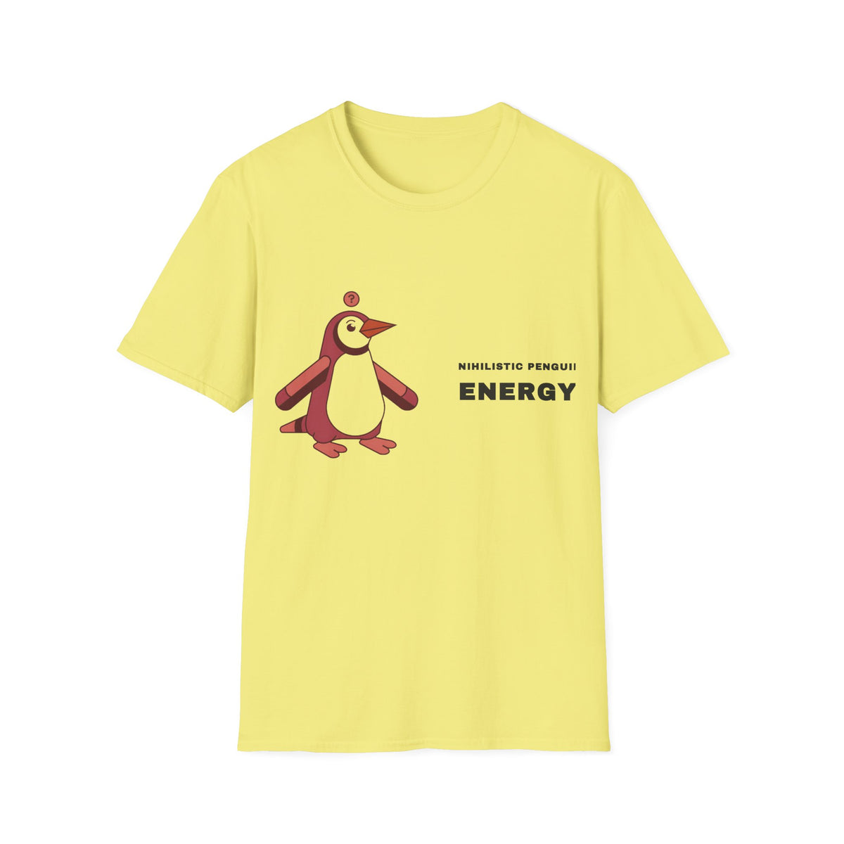 Penguin Energy Graphic T-Shirt — Cute Minimal Chest Pocket Penguin Tee - Trending Now - September 2026