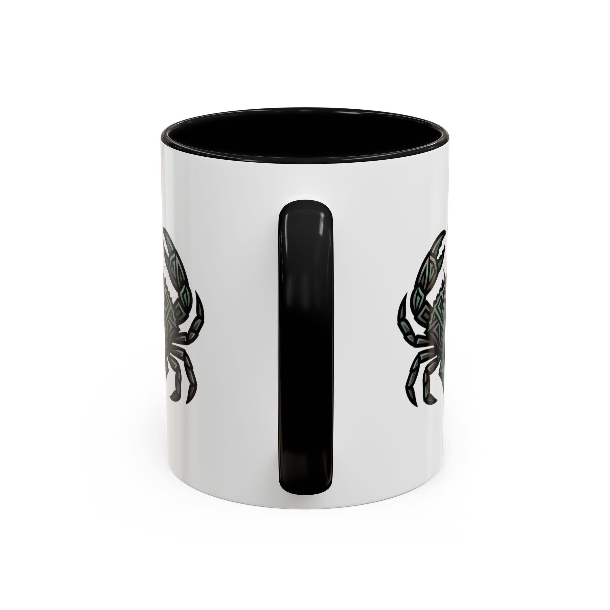 Cancer Zodiac Coffee Mug — Geometric Crab Accent Mug