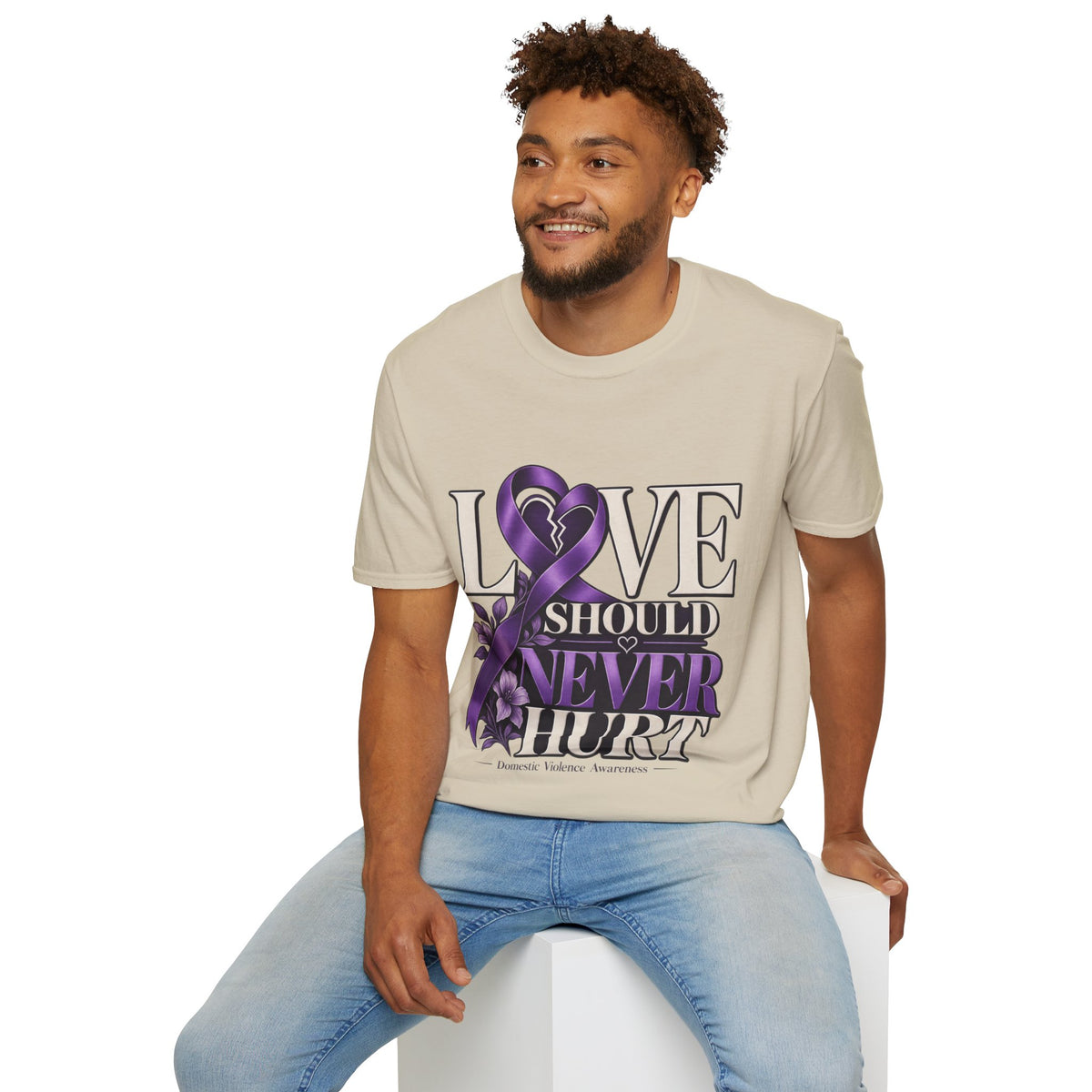 Love Should Never Hurt Domestic Violence Awareness T-Shirt
