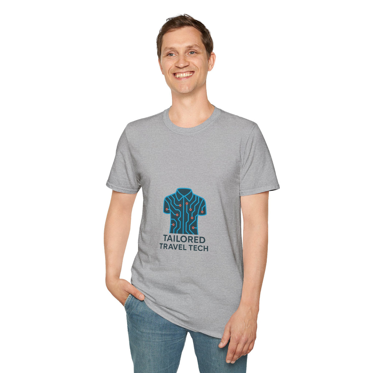 Tailored Travel Tech T-Shirt — Travel Tech Logo Tee - Trending Now - October 2026