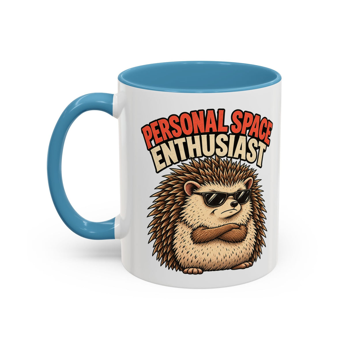Funny And Witty "Personal Space Enthusiast" Accent Coffee Mug (11, 15oz)