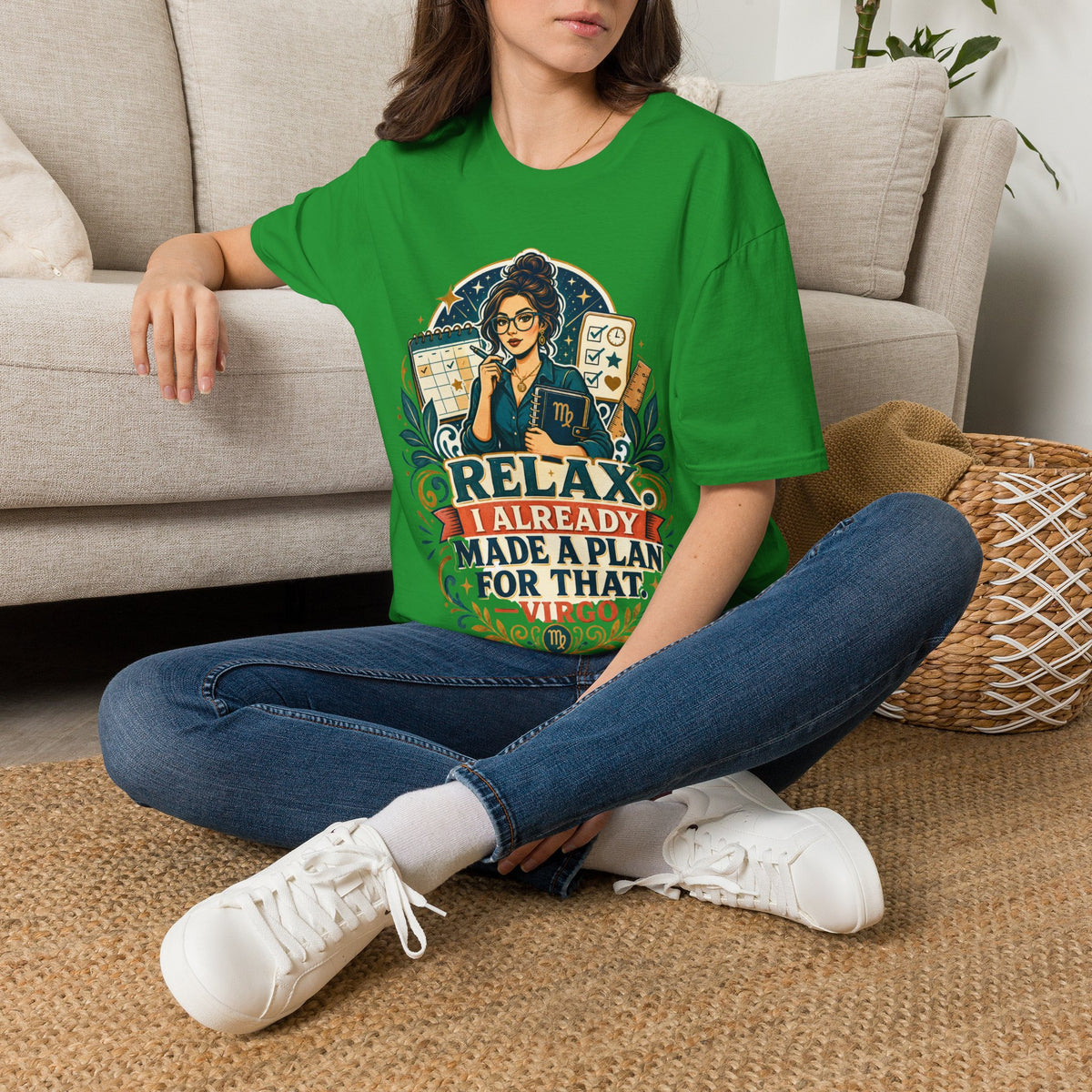 Virgo Planner T-Shirt — “Relax I Already Made A Plan For That” Astrological Tee