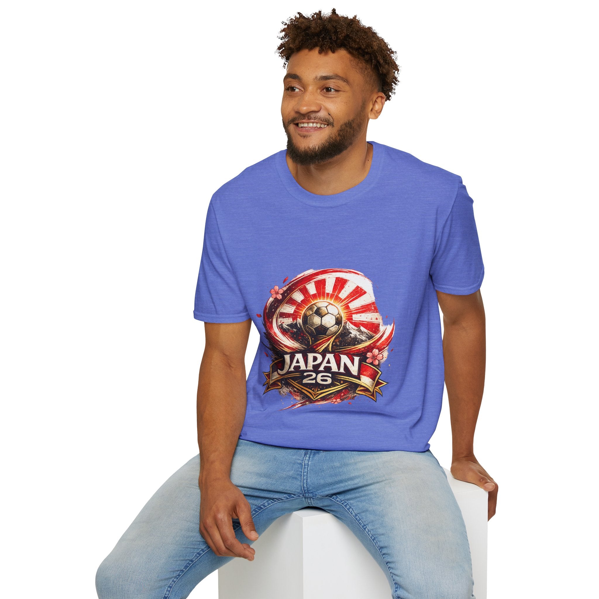 Japan Soccer T‑Shirt — Rising Sun Football Graphic