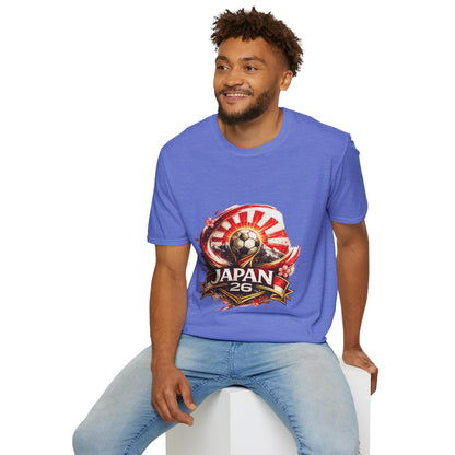 Japan Soccer T‑Shirt — Rising Sun Football Graphic
