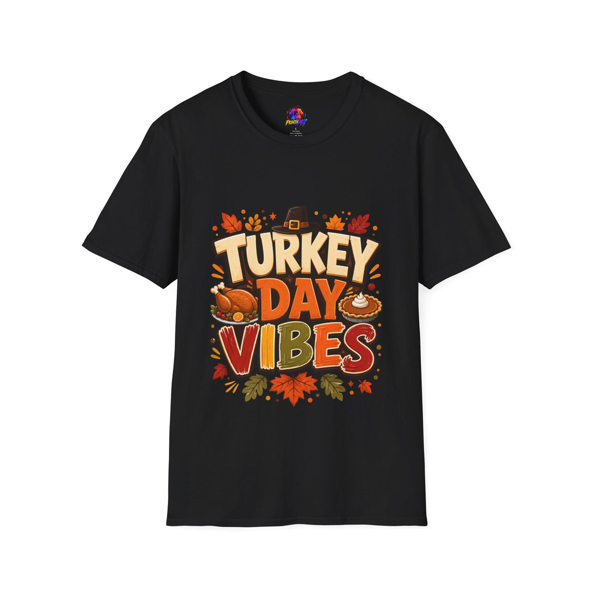 Thanksgiving T-Shirt Turkey Day Vibes T-Shirt
