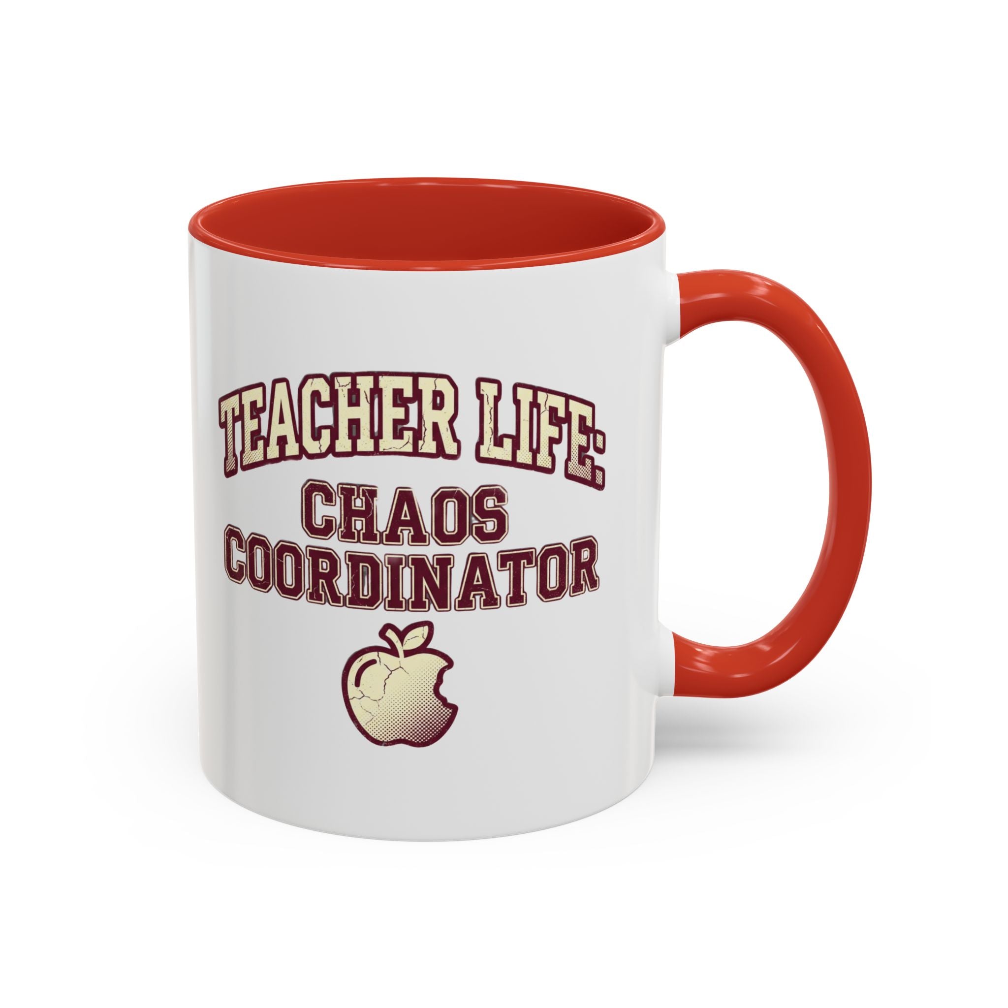 Funny Teacher Life Chaos Coordinator Coffee Mug — Accent Mug
