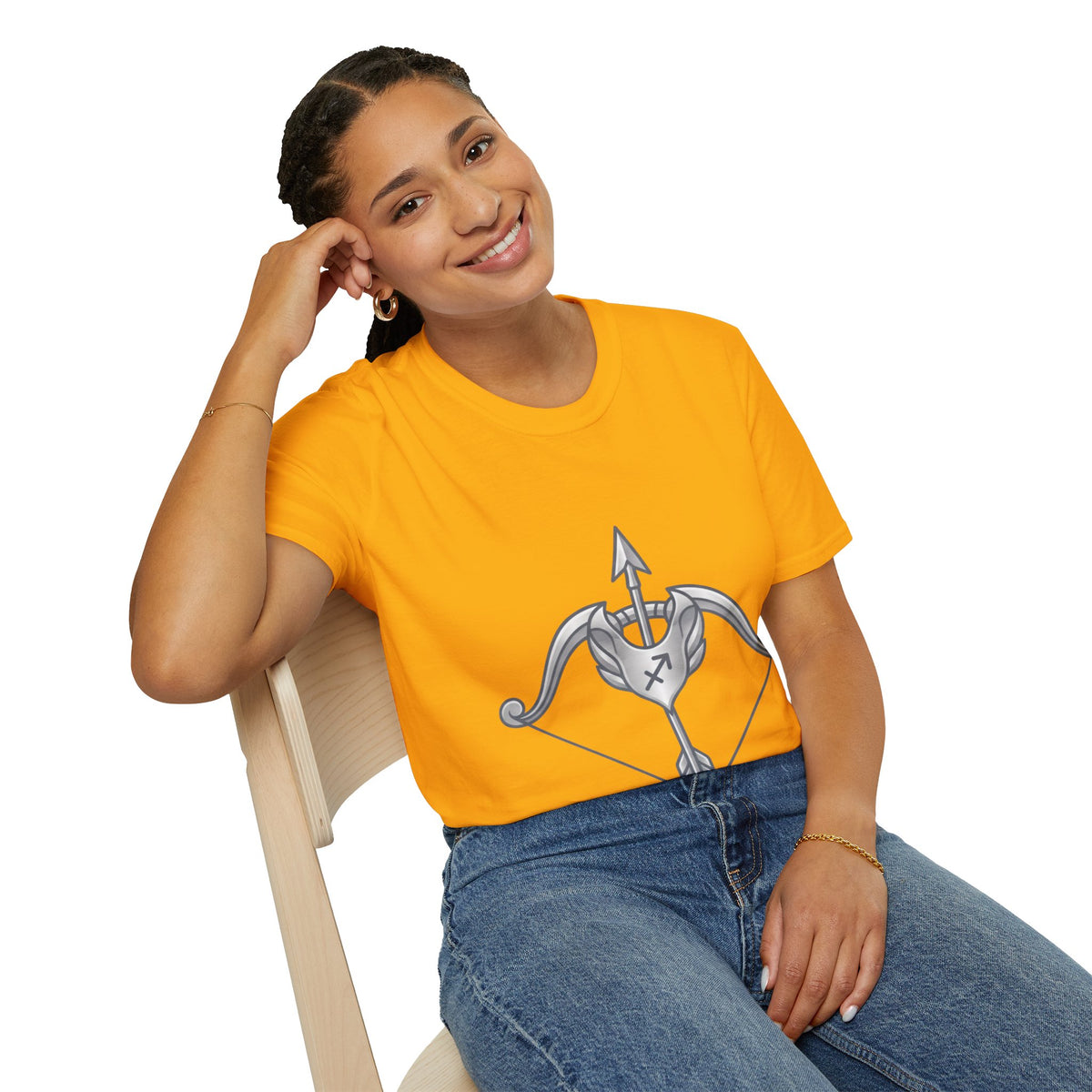Arrow Heart T-Shirt — Minimal Cupid Bow & Arrow Design