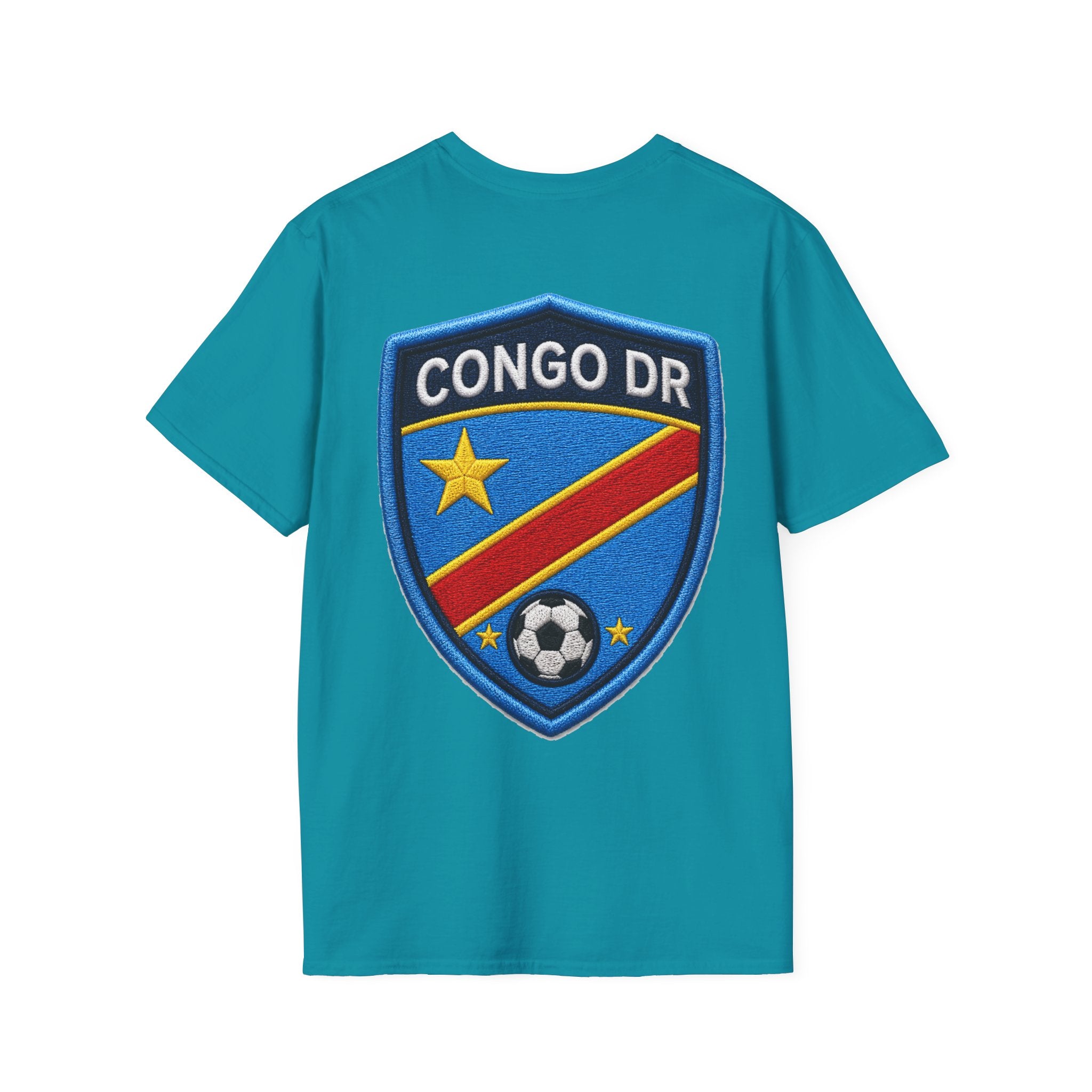 Congo Soccer T-Shirt — Congo Blue Rise Football Fan Tee
