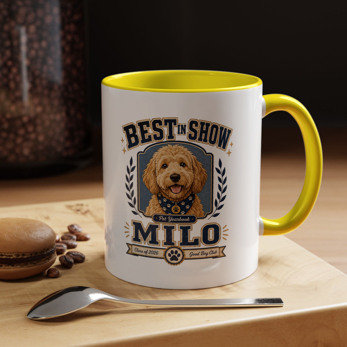 Milo Bailey Dog Dad Mom Best in Show Milo Coffee Mug — Personalized Dog Lover Accent Mug
