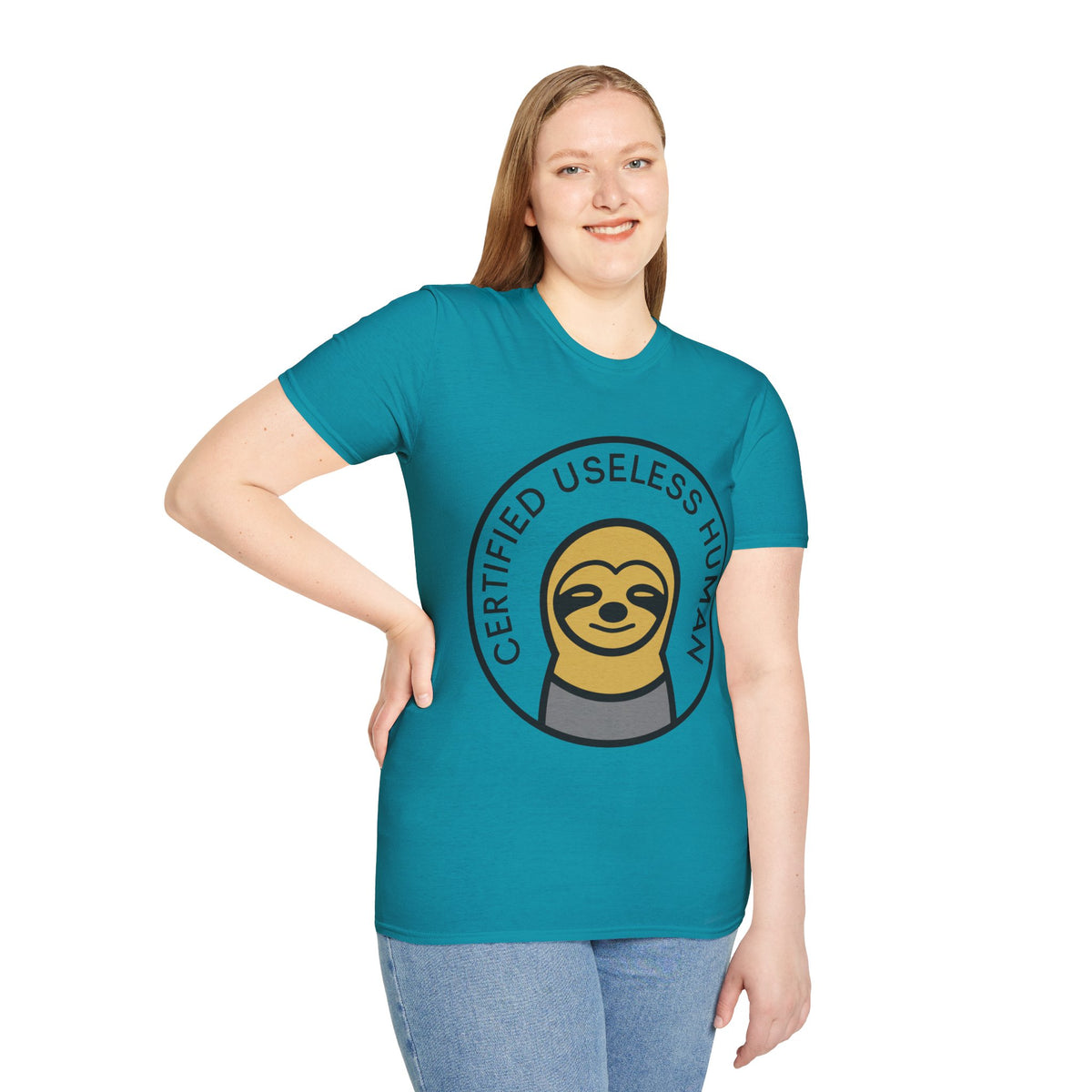 Certified Useless Human Sloth T-Shirt — Funny Lazy Sloth Graphic Tee - Trending Now - August 2026