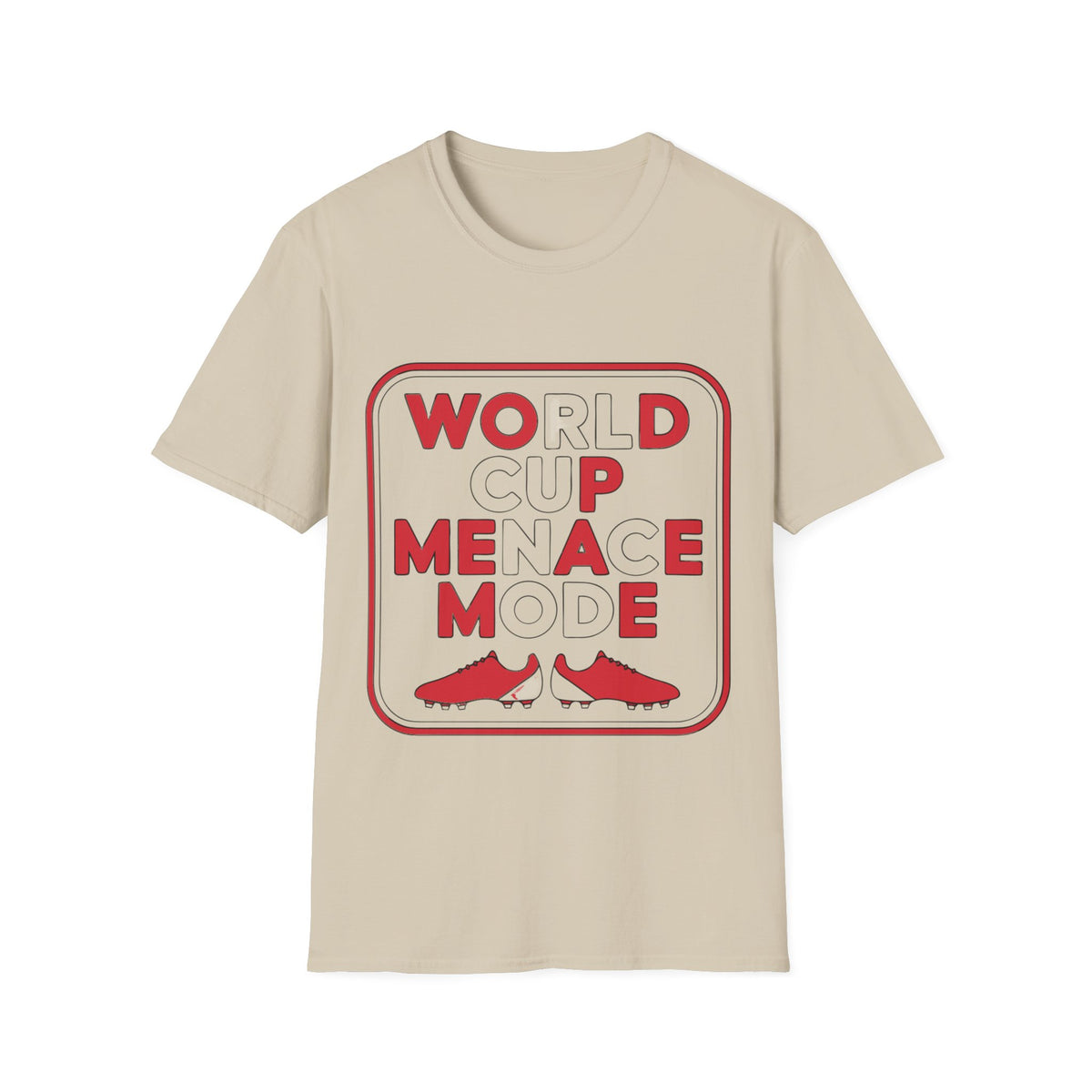 T-Shirt — "World Cup Menace" Retro Soccer Graphic Tee - Trending Now - August 2026