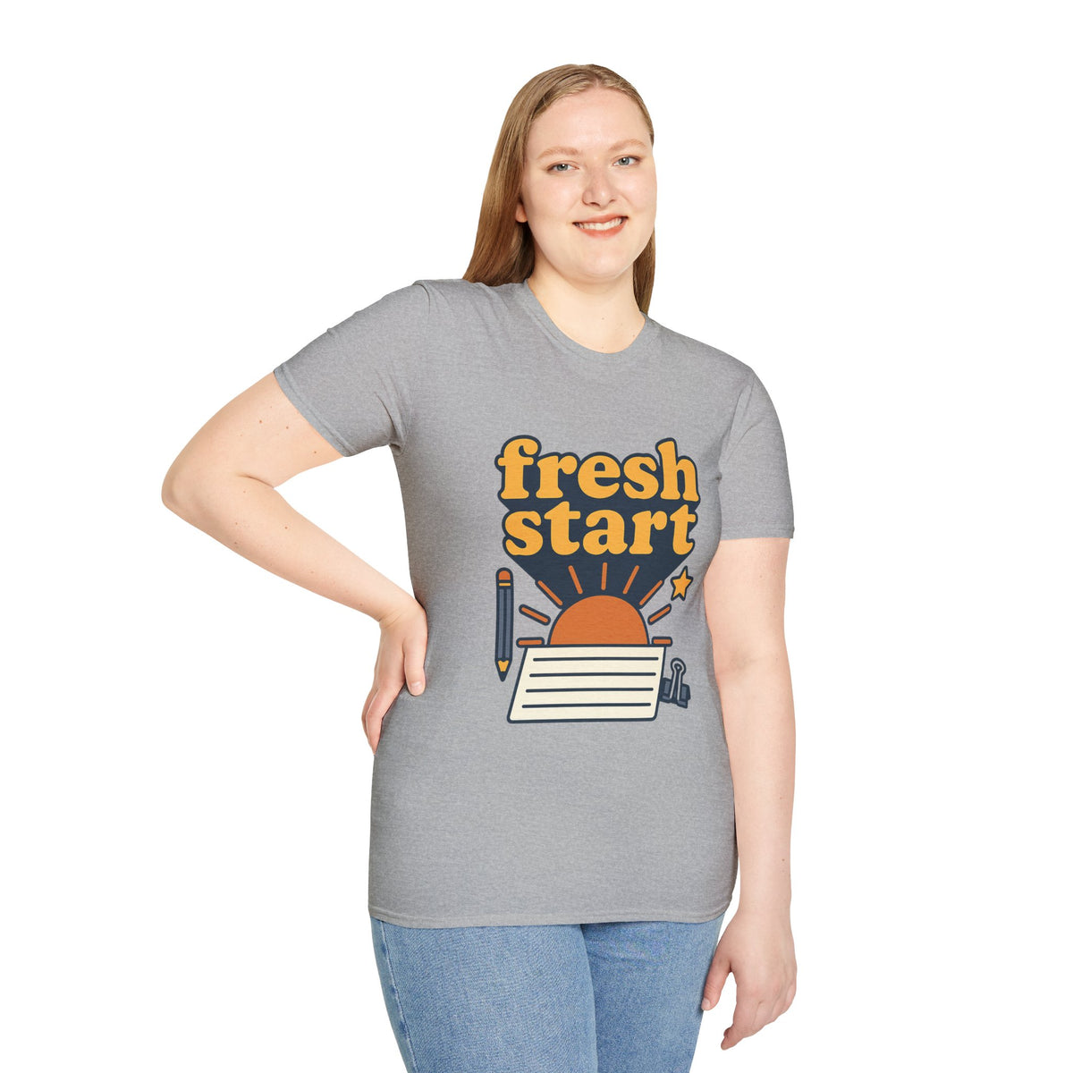 Fresh Start T-Shirt – Retro Sunrise Graphic  - Trending Now - August 2026