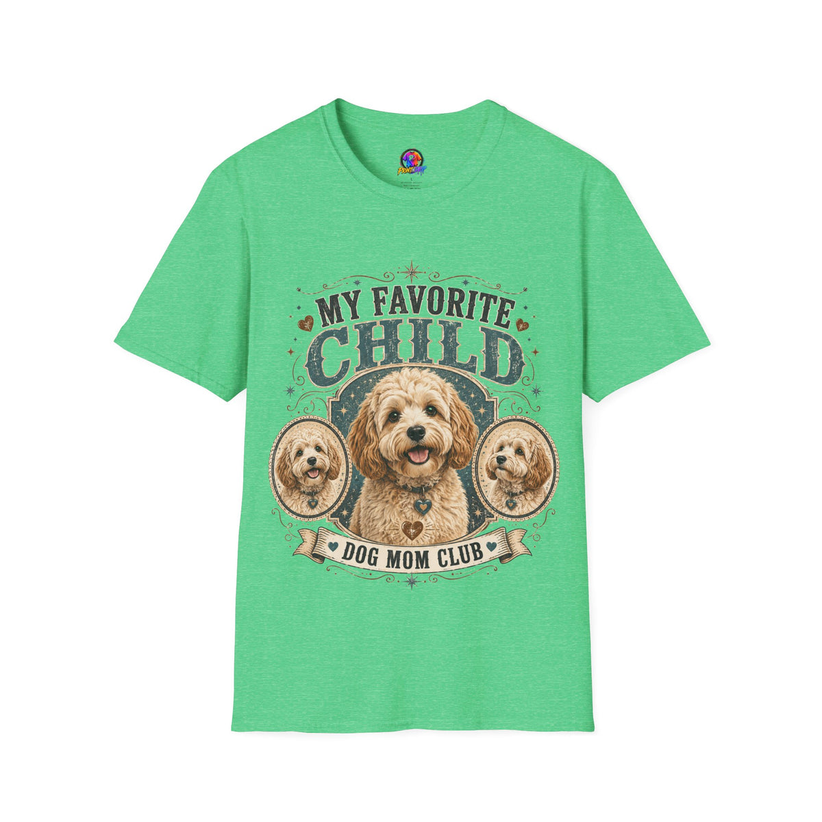 My Favorite Child Dog Mom T-Shirt — Cute Doodle Portrait Pet Lover Tee