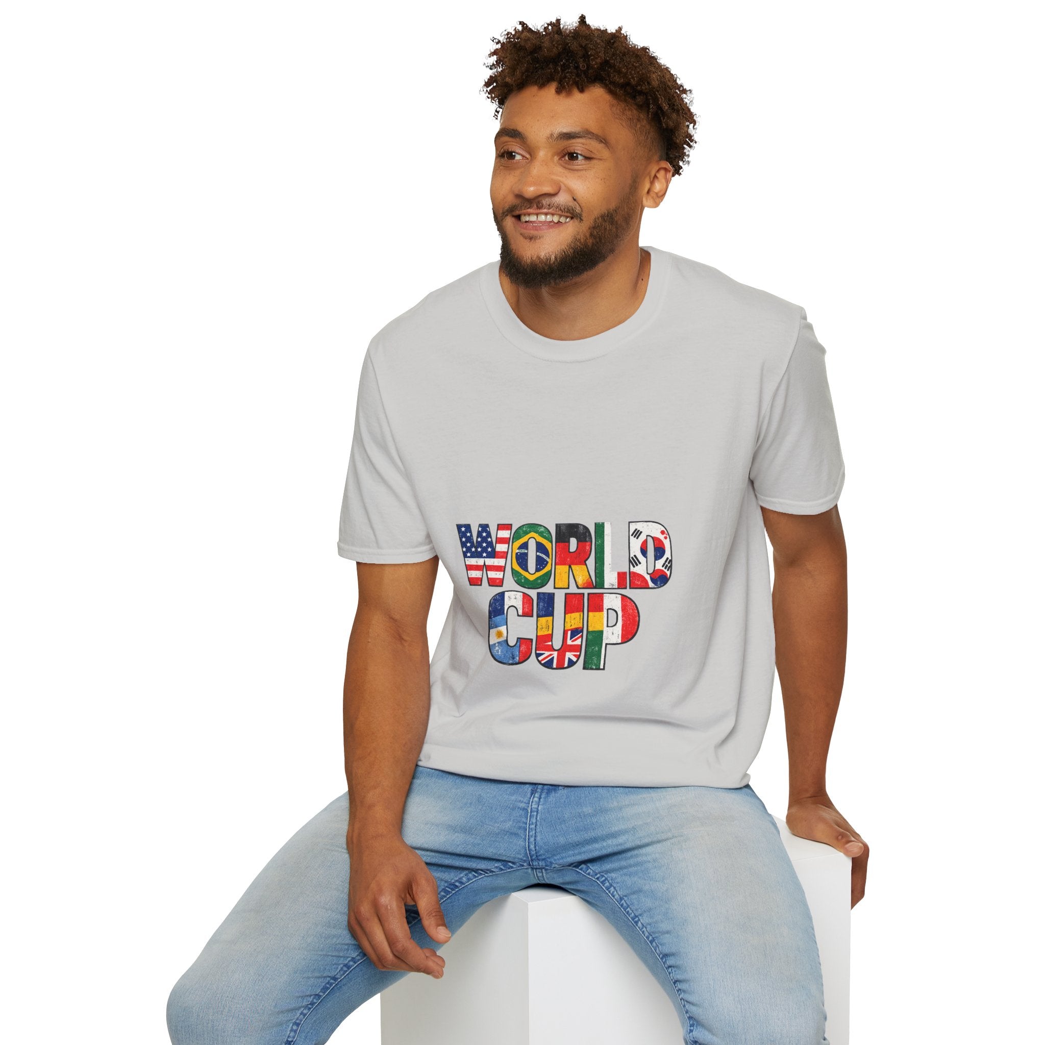 World Cup Flag Graphic T-Shirt — 'WORLD CUP' International Soccer Fans Tee
