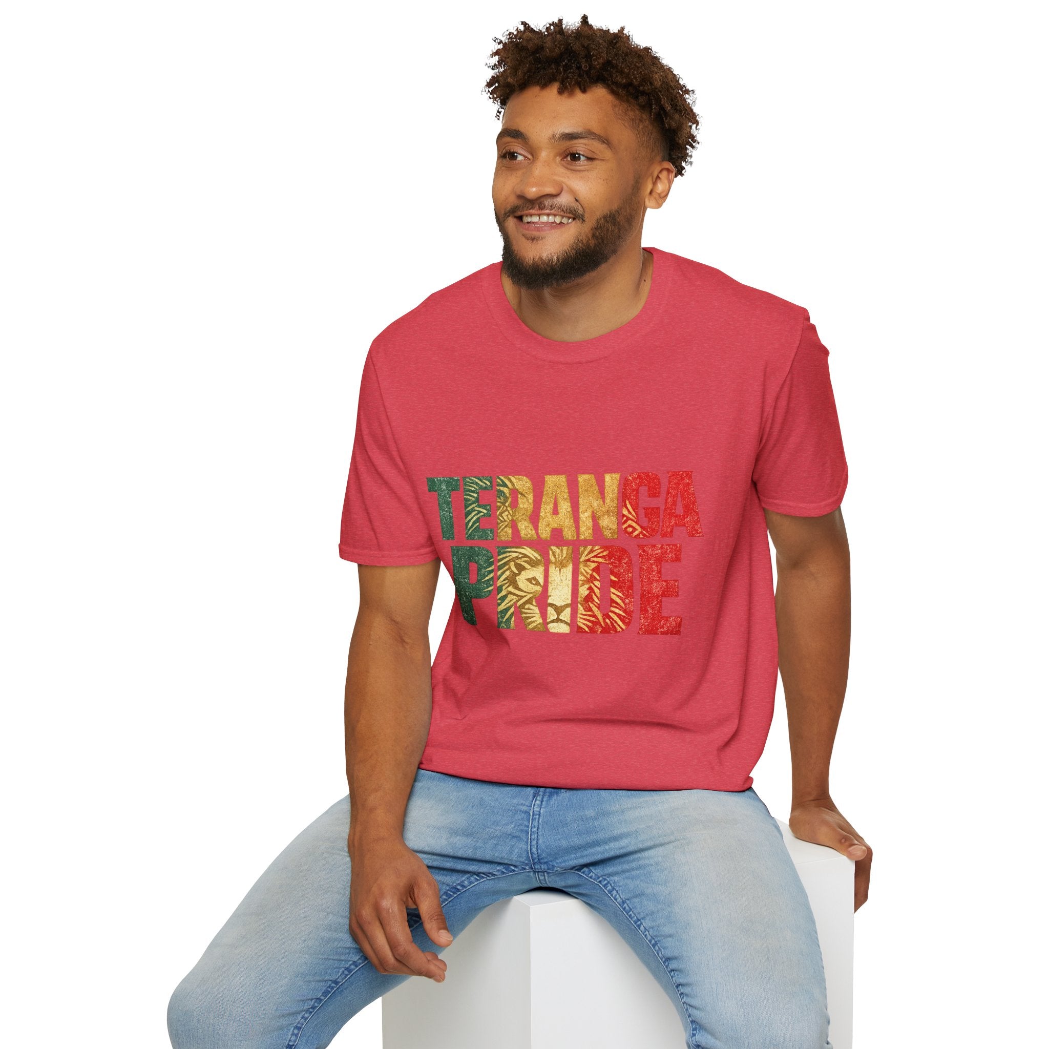 Senegal Teranga Pride T-Shirt — Senegal Flag Colors & Lion Graphic