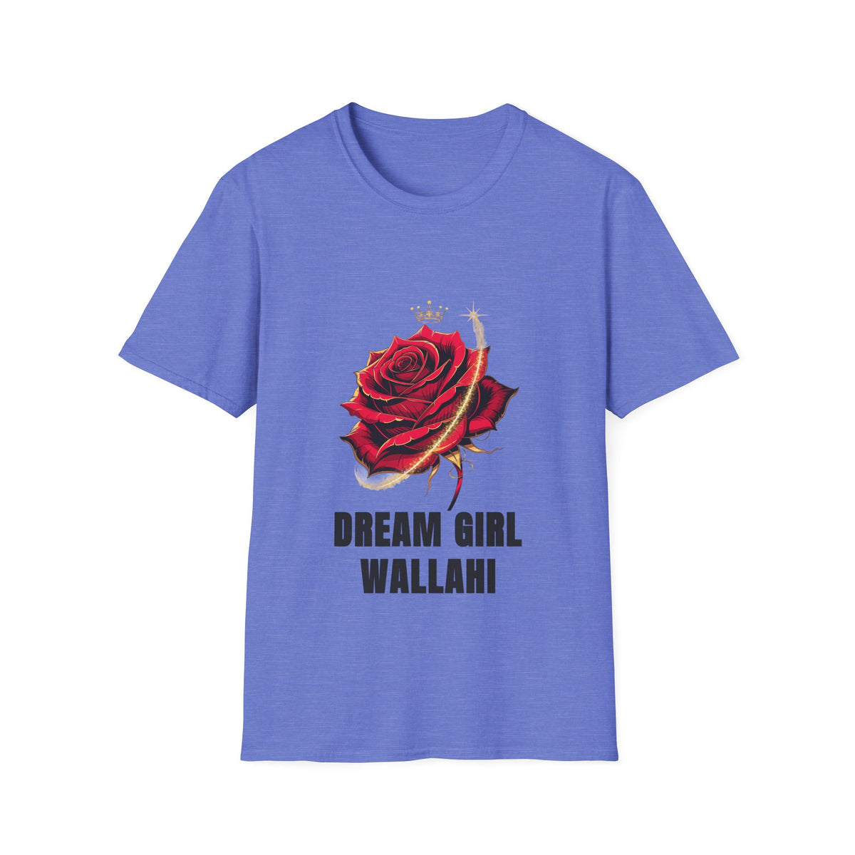 Dream Girl Wallahi Rose T-Shirt — Crowned Red Rose Graphic Tee - Trending Now - August 2026