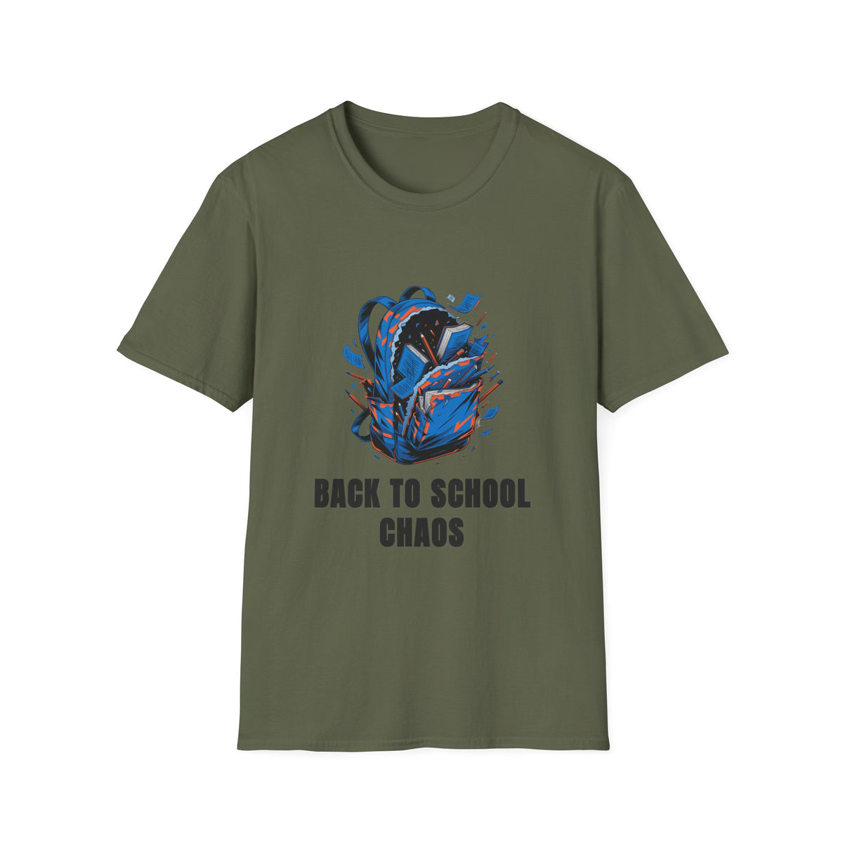Back to School Chaos T-Shirt — Graphic Backpack Design - Trending Now - August 2026