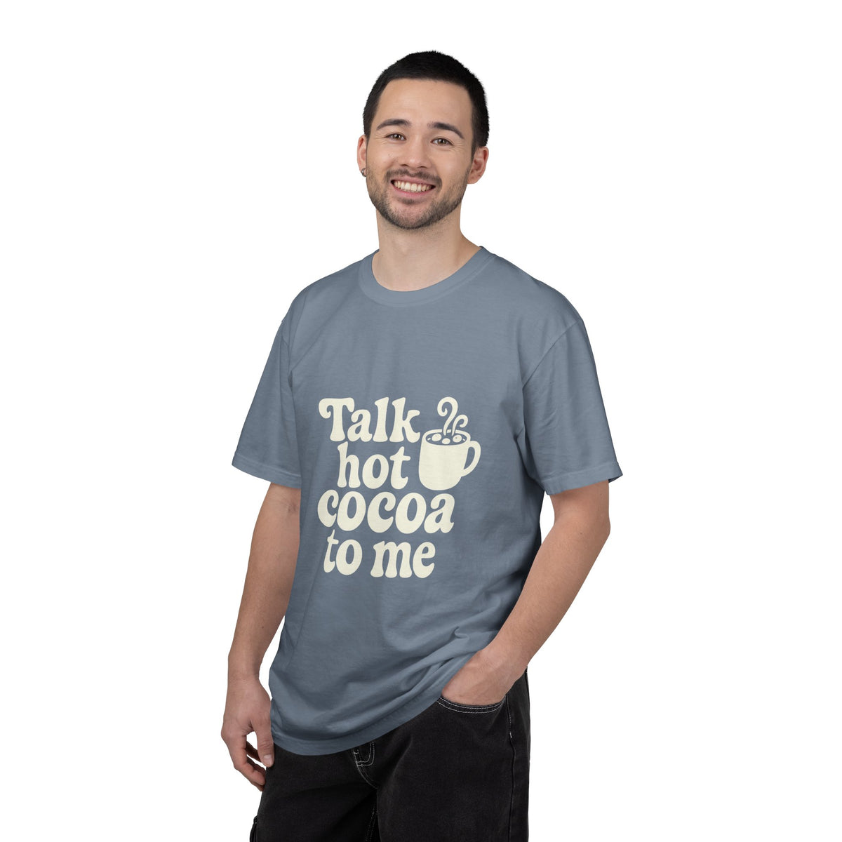 Talk Hot Cocoa To Me Tee - Funny Winter Mug Graphic T-Shirt - Trending Now - October 2026