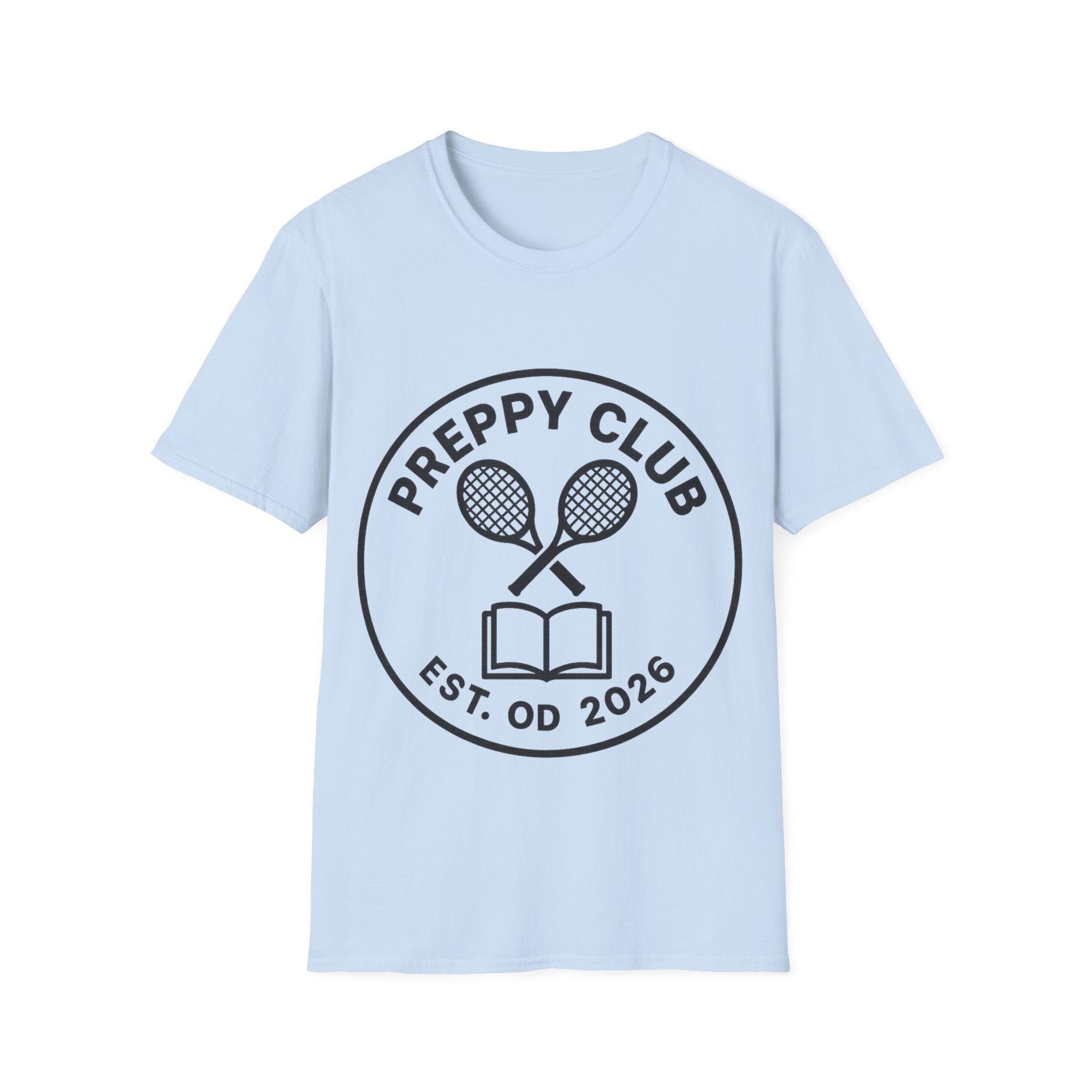 Preppy Club Tennis T‑Shirt — 'Preppy Club' Logo Tee (Est. 2026) - Trending Now - August 2026 Trends - Everyday Sporty T-shirt