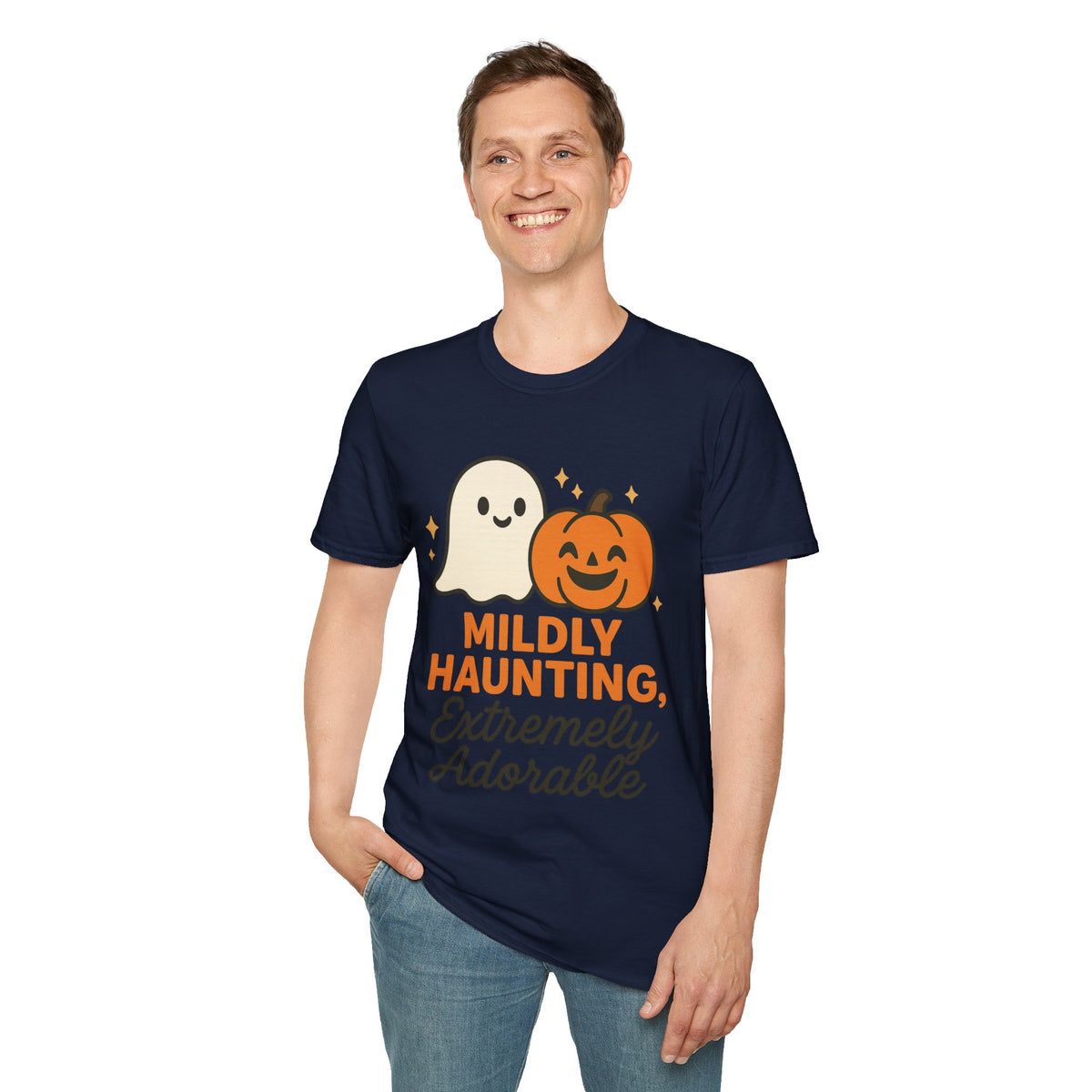 Mildly Haunting Extremely Adorable Ghost T-Shirt, Cute Halloween Pumpkin Tee - Trending Now - September 2026