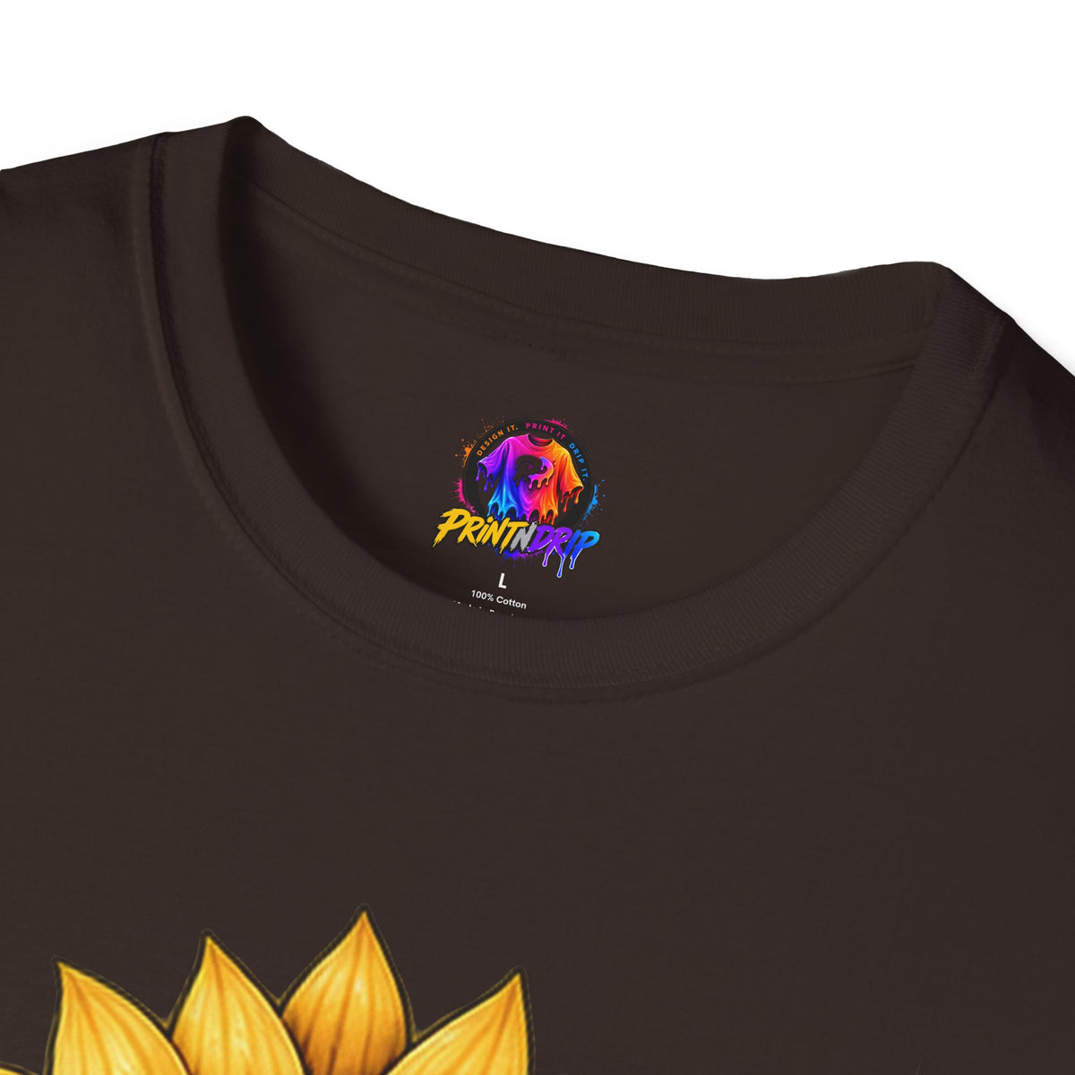 Childhood Cancer Awareness T-Shirt — "Hope Changes Lives" Sunflower Ribbon