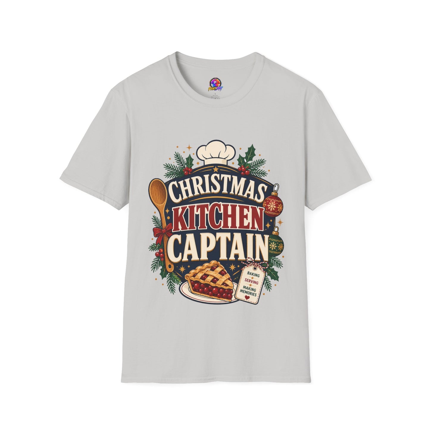 Christmas Kitchen Captain T-Shirt — Festive Holiday Cooking Tee