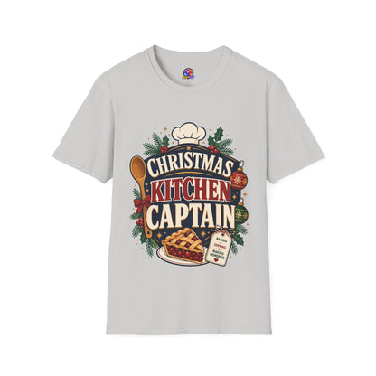 Christmas Kitchen Captain T-Shirt — Festive Holiday Cooking Tee