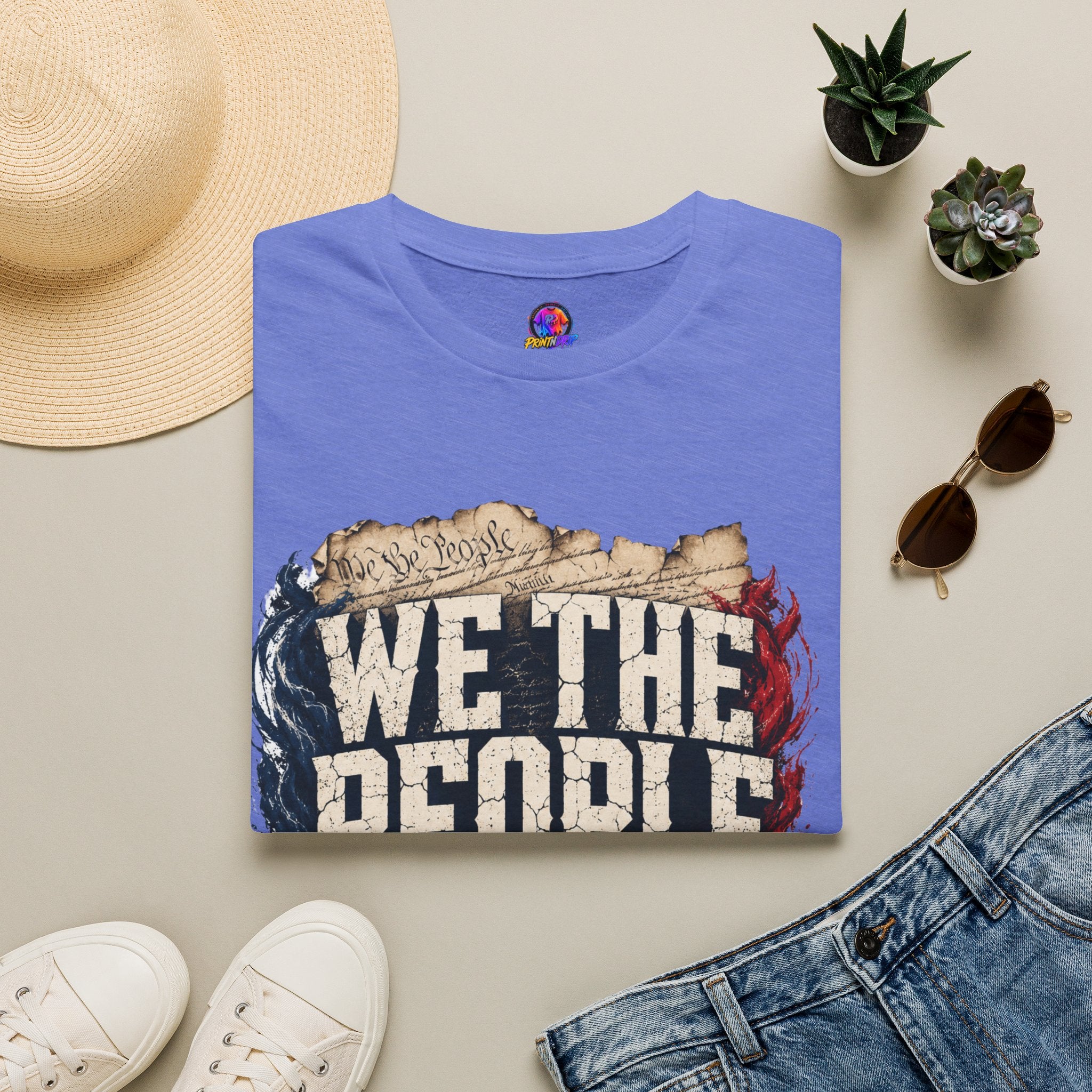 We The People T‑Shirt — Patriotic Americana Tee with ‘We The People’ Design
