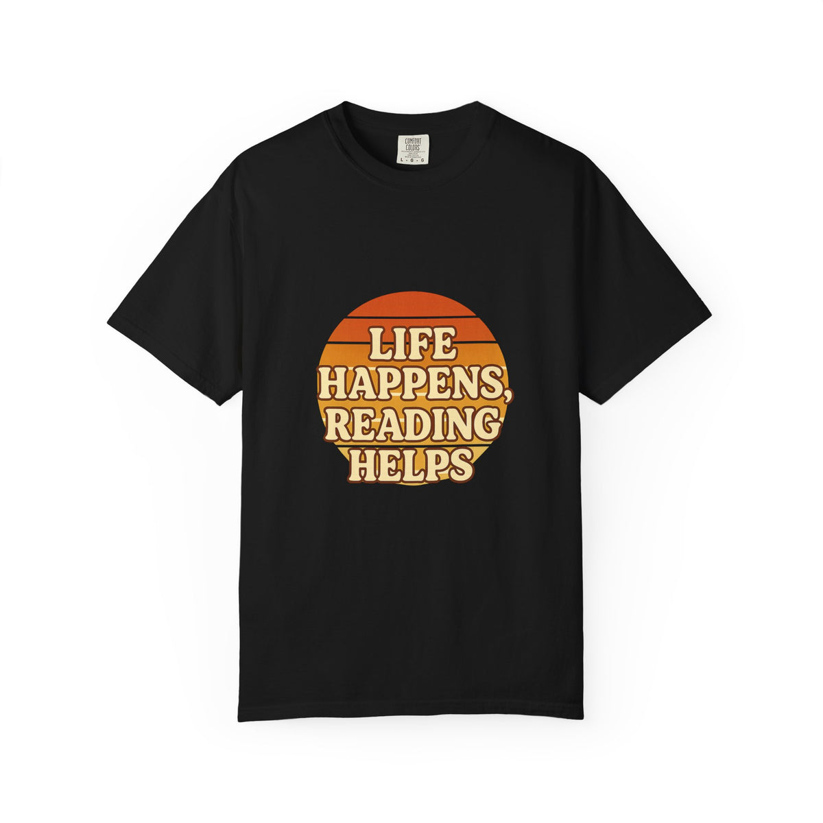 Reading Helps T-Shirt — "Life Happens, Reading Helps" Retro Book Tee - Trending Now - October 2026