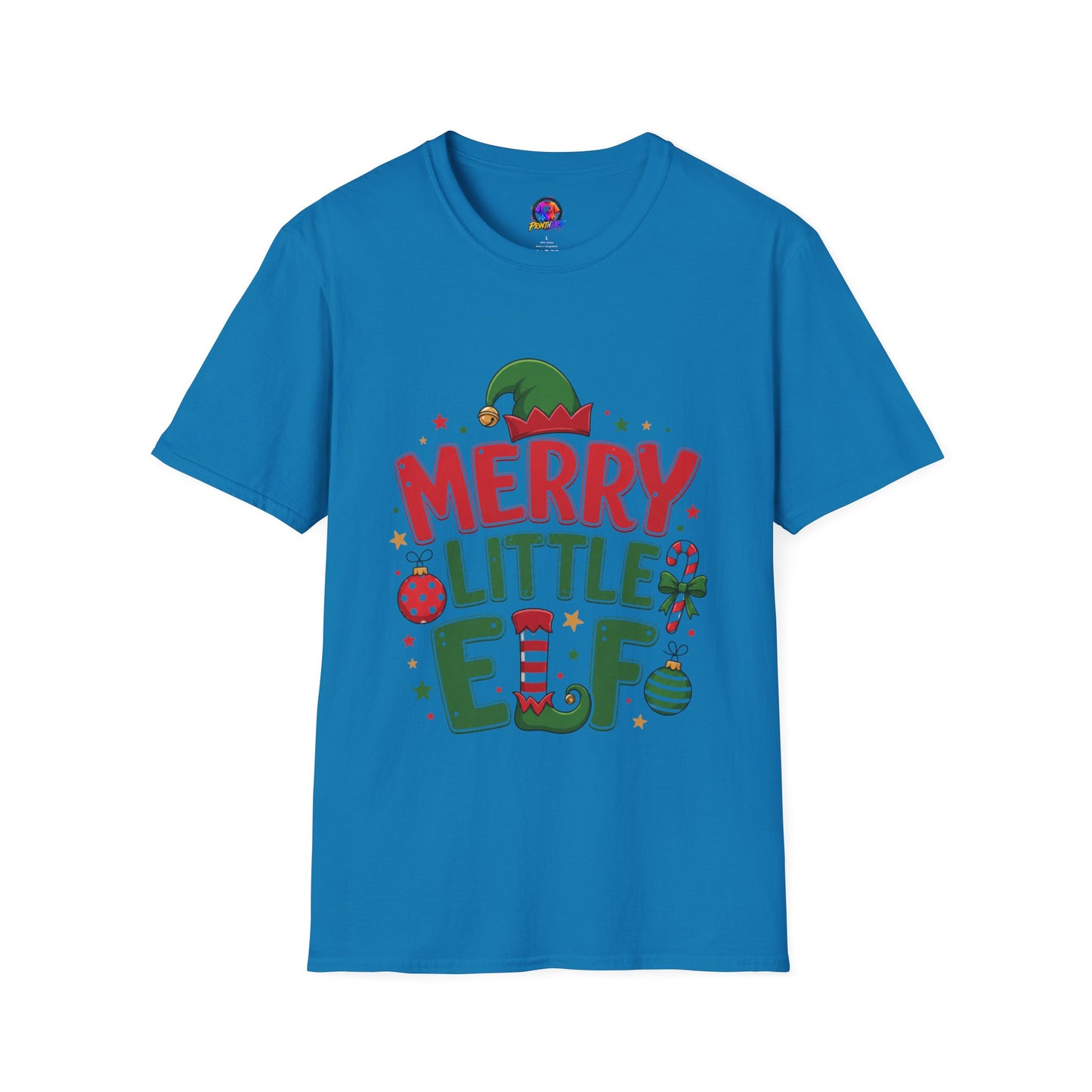 Merry Little Elf T-Shirt — Festive Christmas Holiday Tee